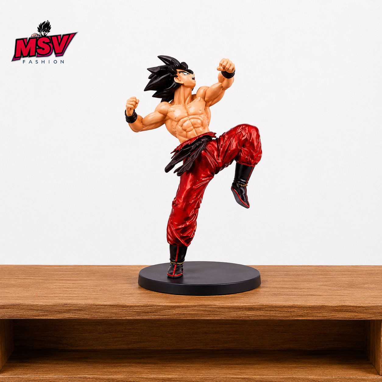 Son Goku Red Pants Fighting Pose-image-40