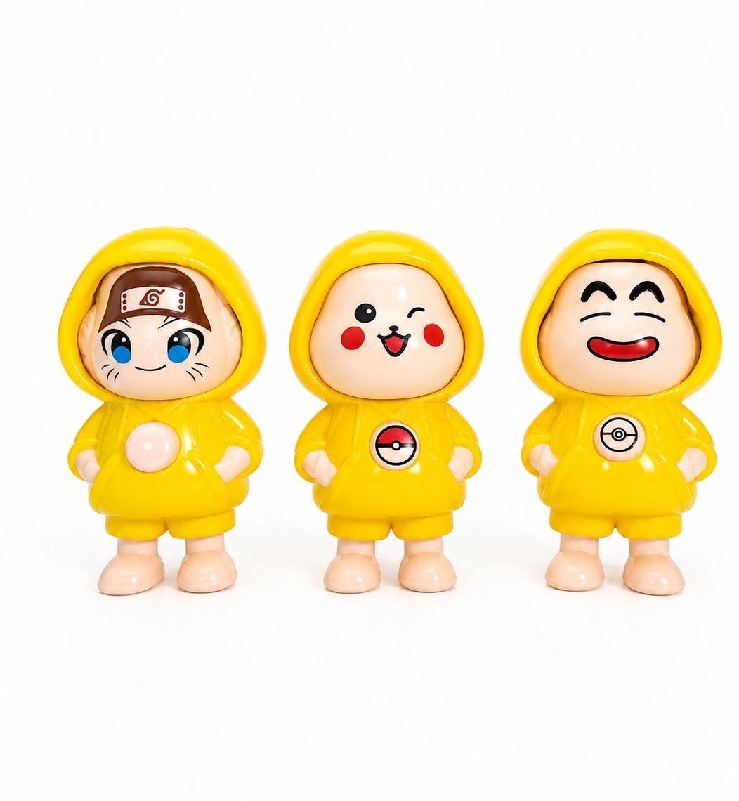 shreenathi Pikachu Naruto Mini Toy Figure for Kids Face Changer-picture-34