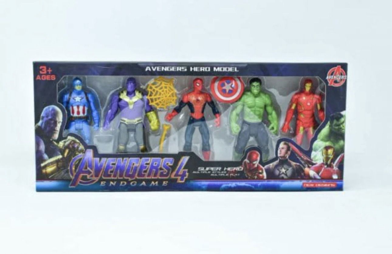 jayaansh traders Super Hero Action Figures Set of 5 pcs (Pack Of 1)-picture-6