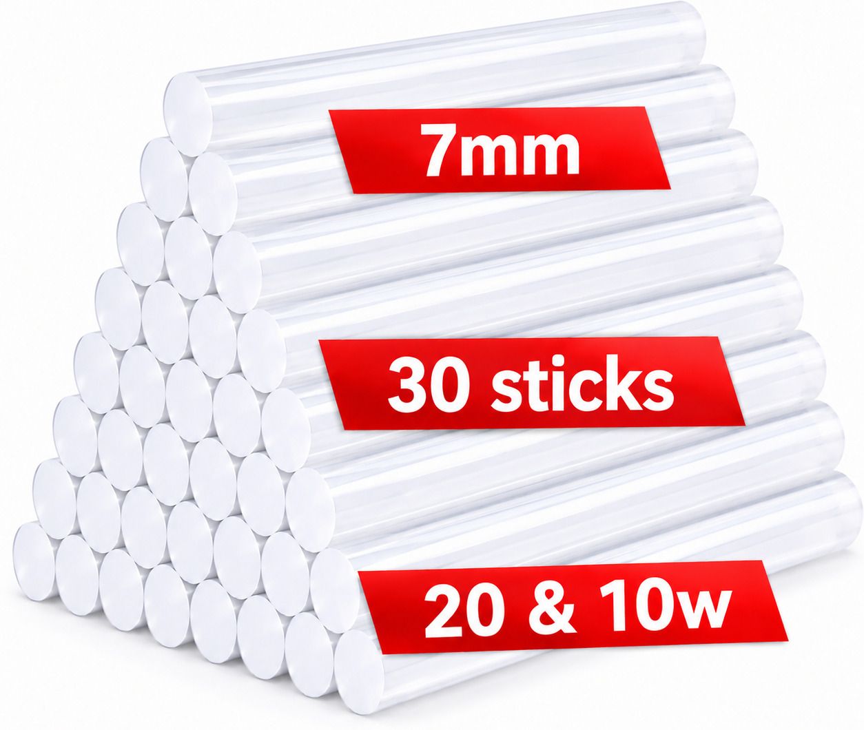zumper 7mm Transparent Hot Melt Glue Sticks for 20W Glue Gun | Strong Adhesive-picture-11