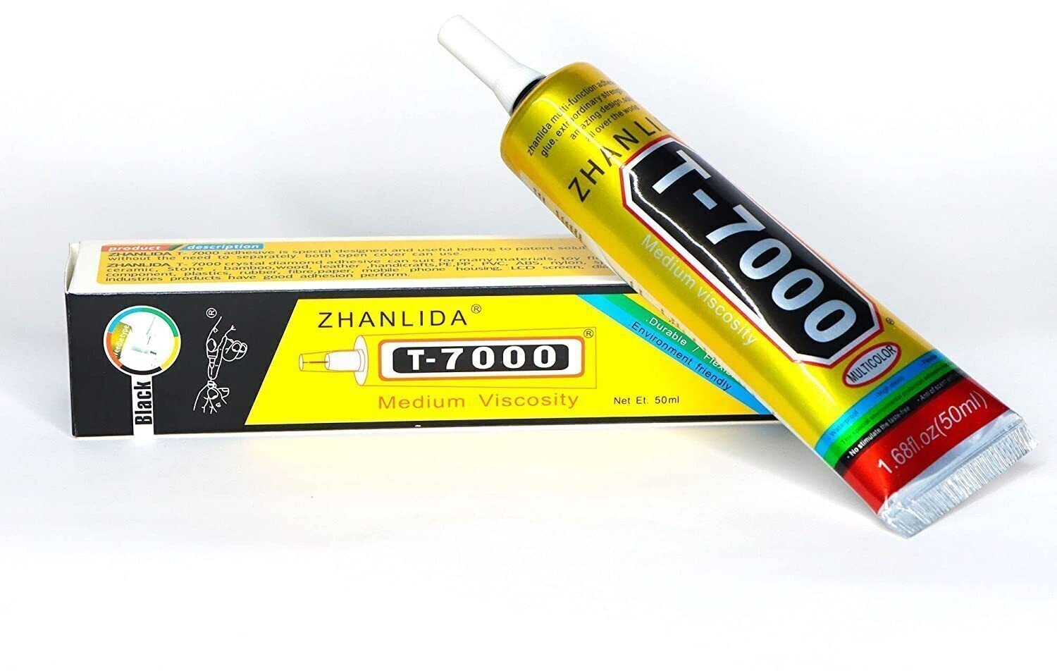Best strong adhesive glue for repairing and fixing multiple things. Zhanlida T7000 50ml Glue for Mobile Screen Repairing, Glue drops, Jewelry & arts