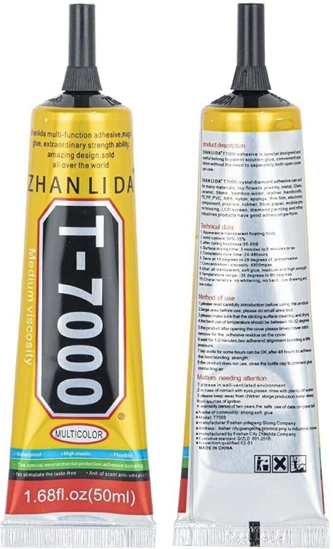 Mobile Repairing Glue T-7000 Strong Black Glue