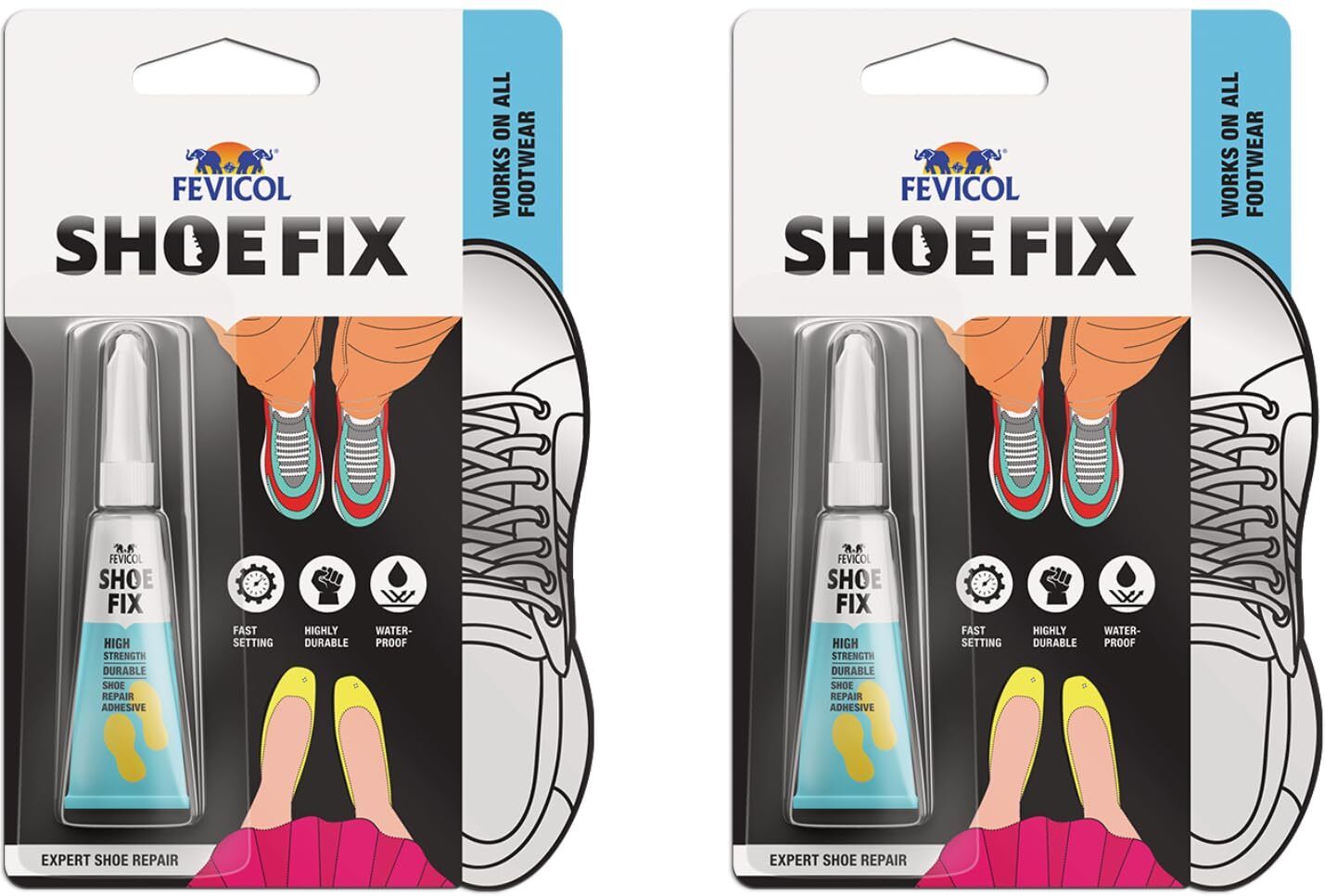 Shoefix 2g Pack of 2 Expert Shoe Repair Glue Waterproof Sports Glue-image-35