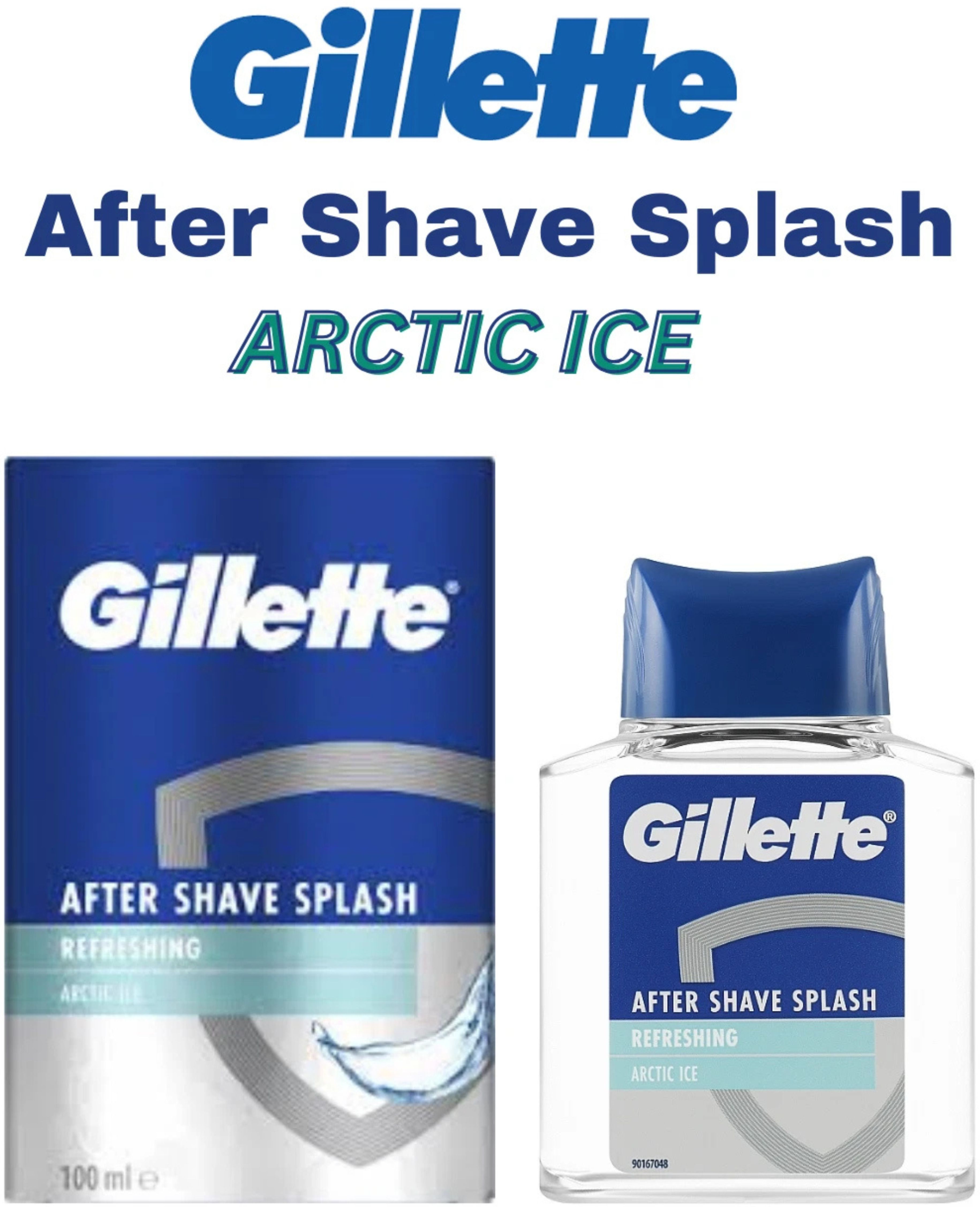 gillette After Shave Splash Artic Ice 100 ml (MADE IN UK)-picture-17