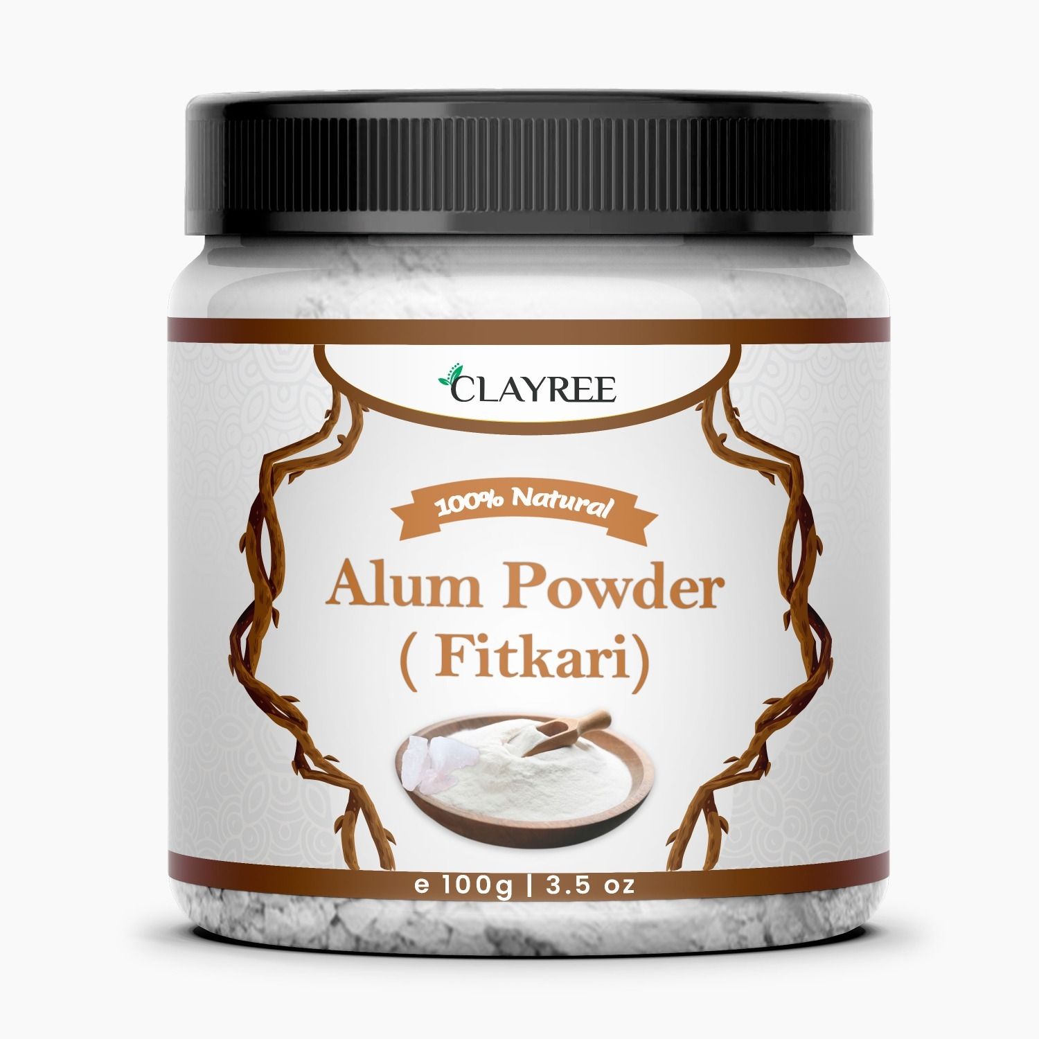 Alum Stone Powder ( Fitkari ) Phitkari Powder for Face Hair Water, Potash Powder