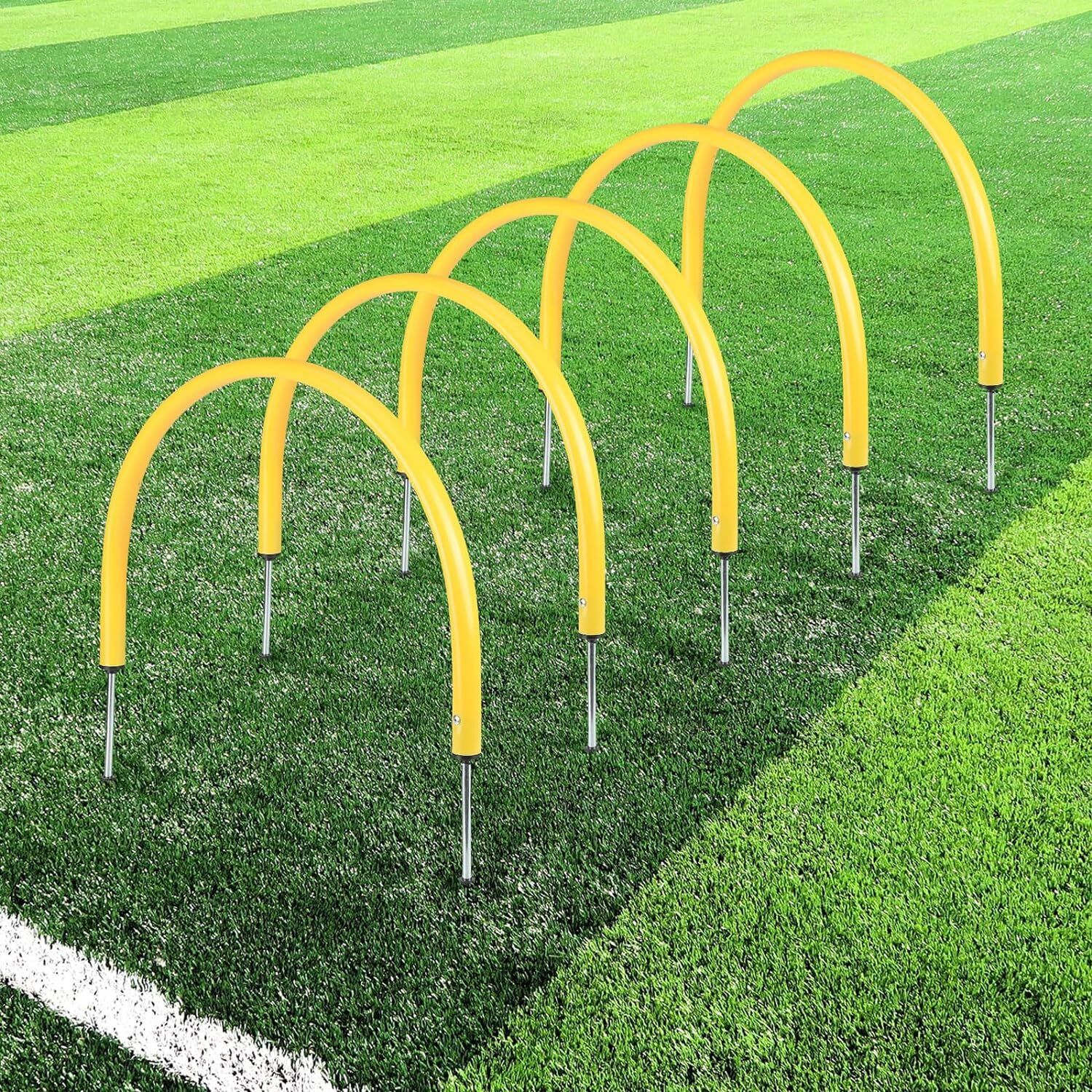 ymd 5 Pcs Soccer Training Equipment for Kids Adult Soccer Training Arches Regular Agility Pole-picture-14
