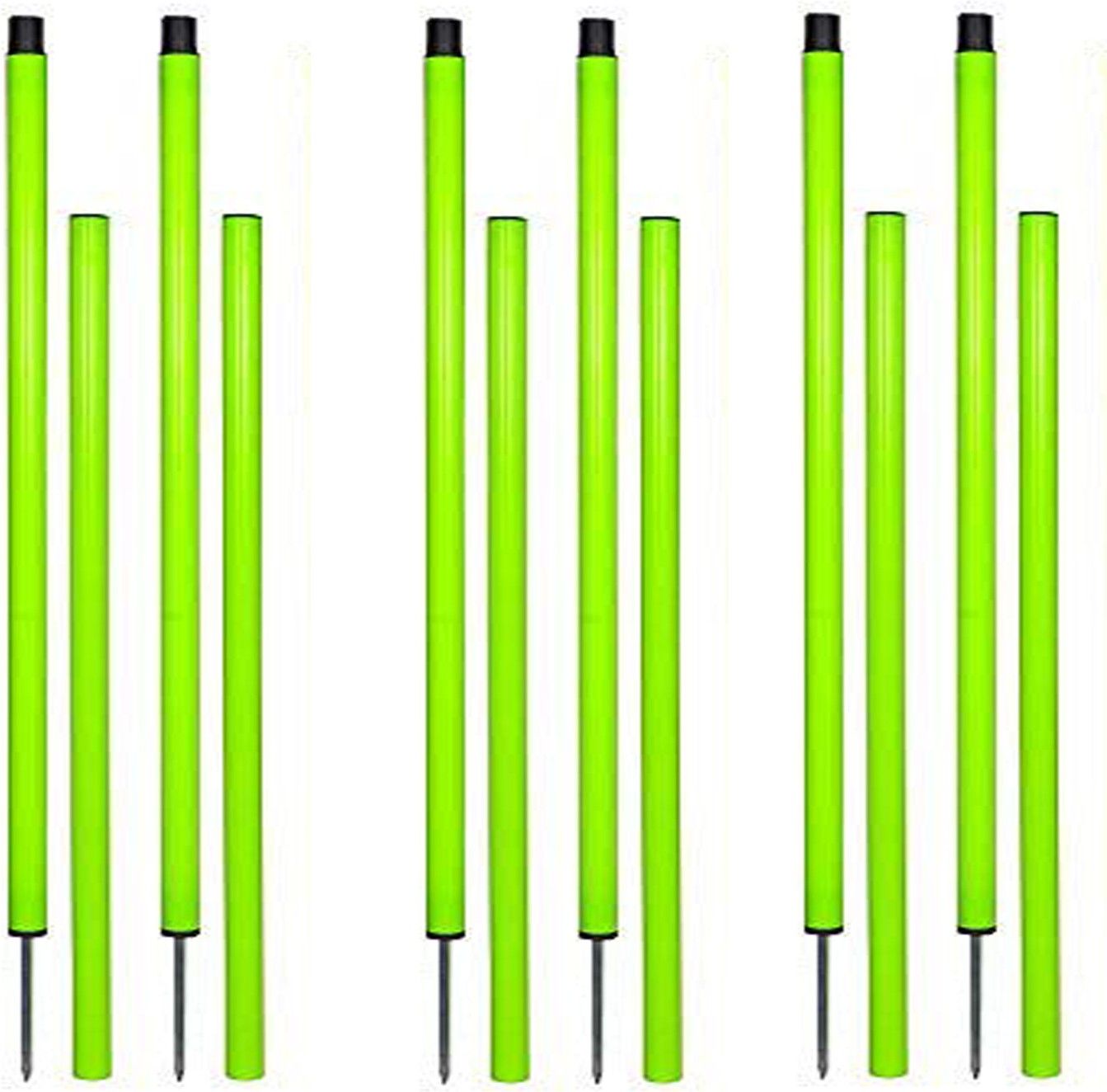 slalom Pole 5FT slalom Pole with Spike for Football Training for Unisex Adults Set of 4 Piece Regular Agility Pole-image-14