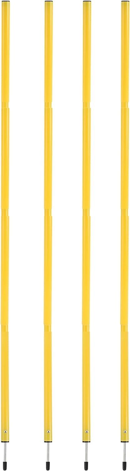 Agility Training Poles, Fixed or Adjustable 60inch, Speed and Agility Training Two Piece Agility Pole