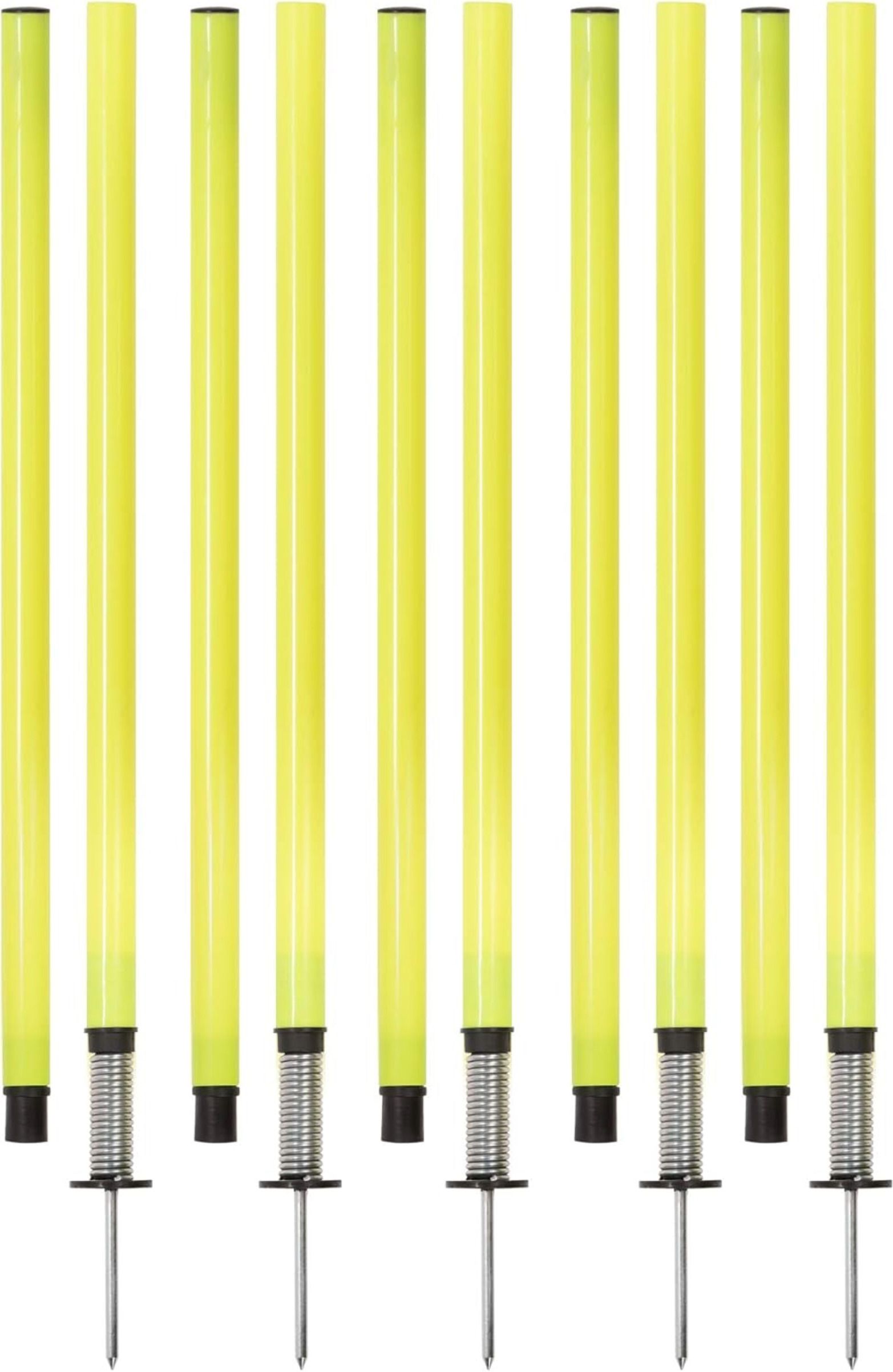 owlix 5 Pc Slalom Pole With Spring Loaded Spikes for Football Training for Unise Two Piece Agility Pole-picture-24