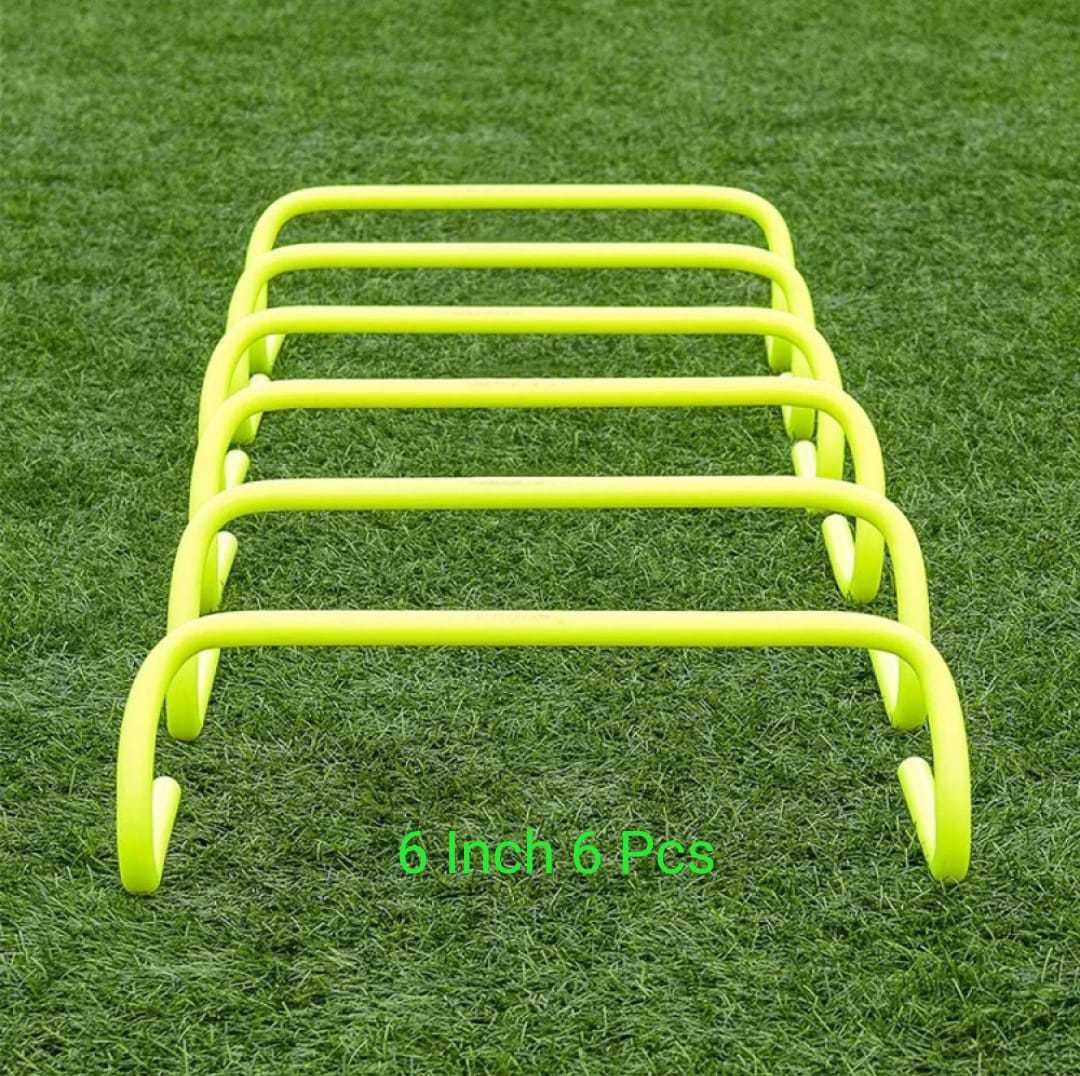 PVC Speed Hurdles (For Adults, Children Pack of 6) PVC Speed Hurdles