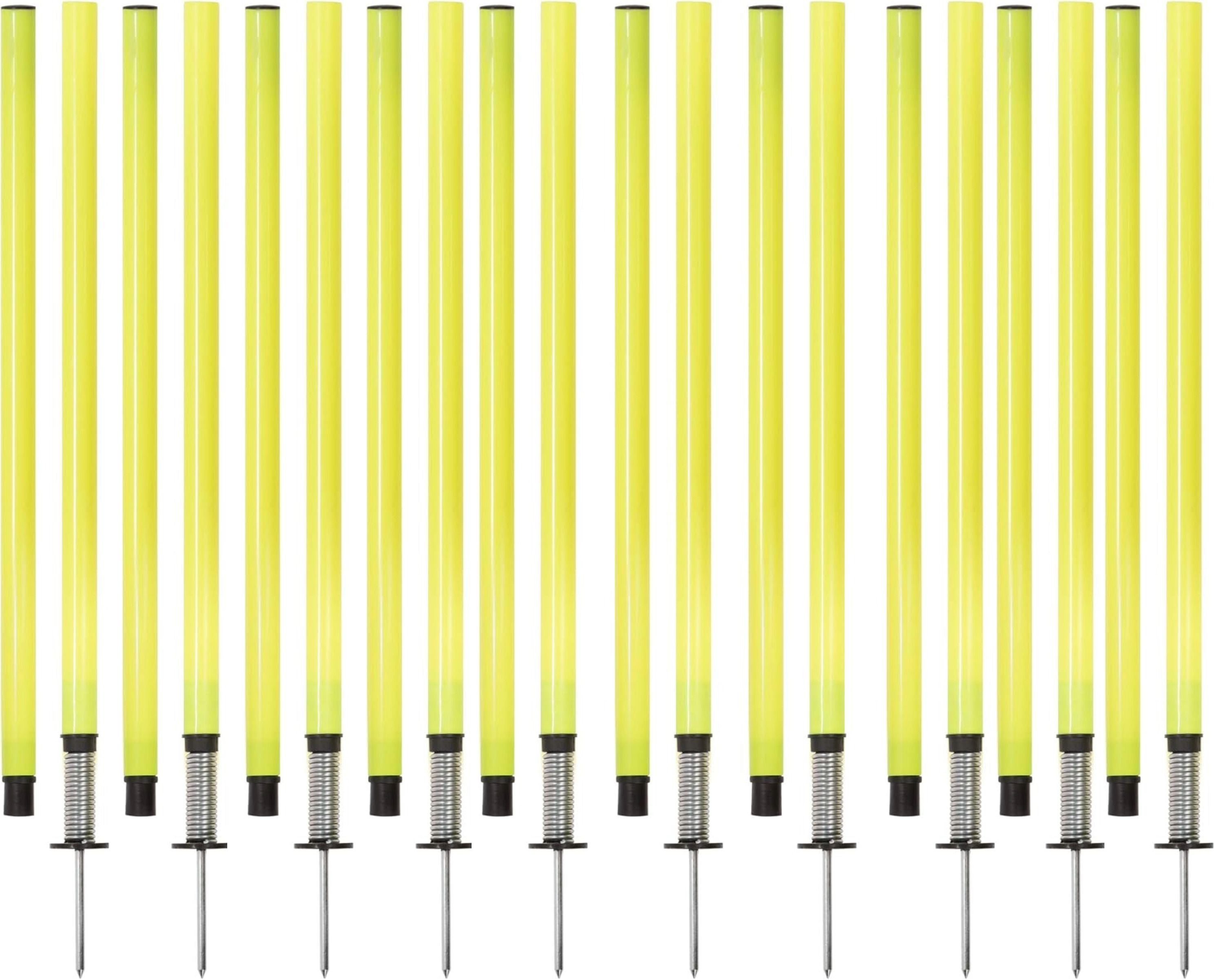 10 Pc Slalom Pole With Spring Loaded Spikes for Football Training for Unise Two Piece Agility Pole-image-42