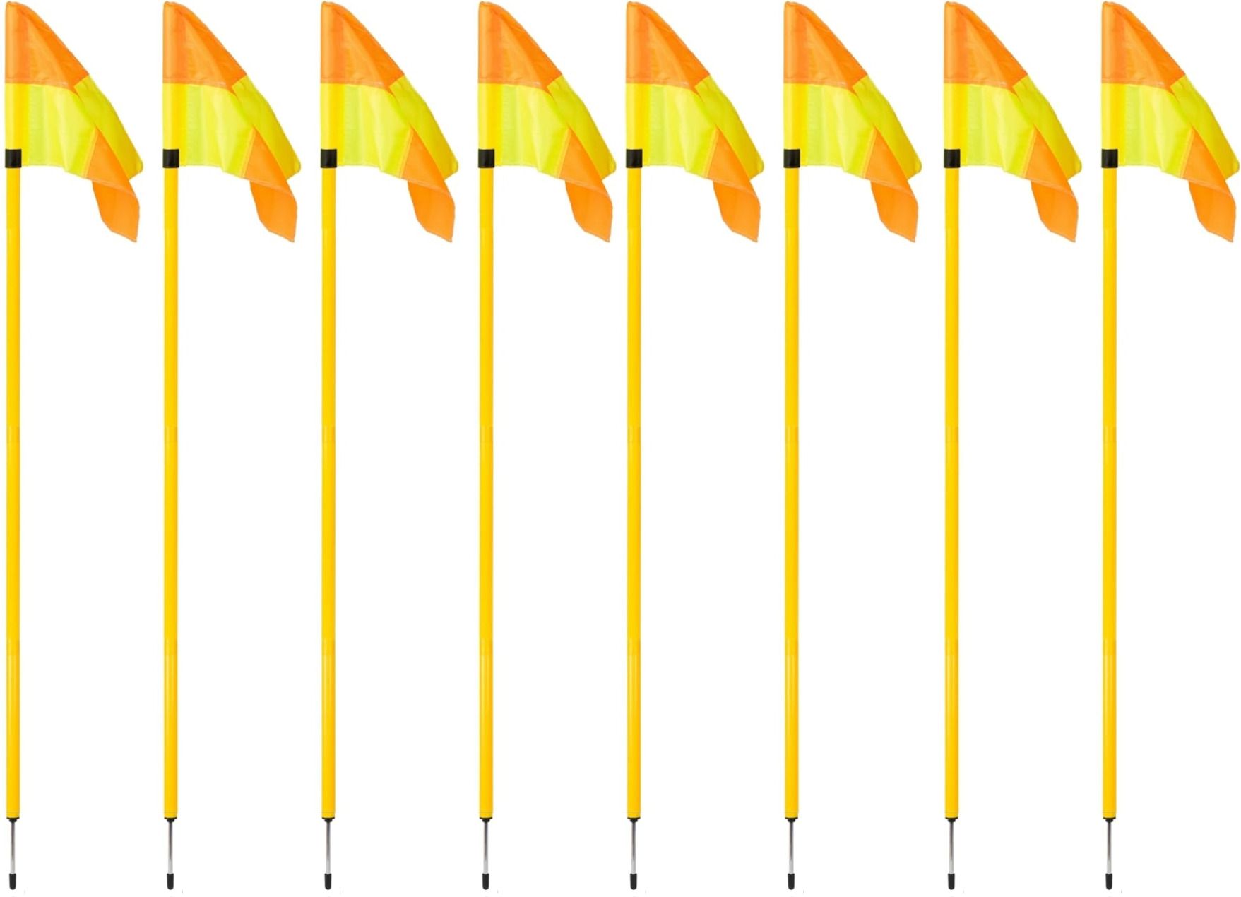 lcarno 8 Pc Corner flags Portable Soccer Flags Soccer Poles Y/O Two Piece Agility Pole-picture-28