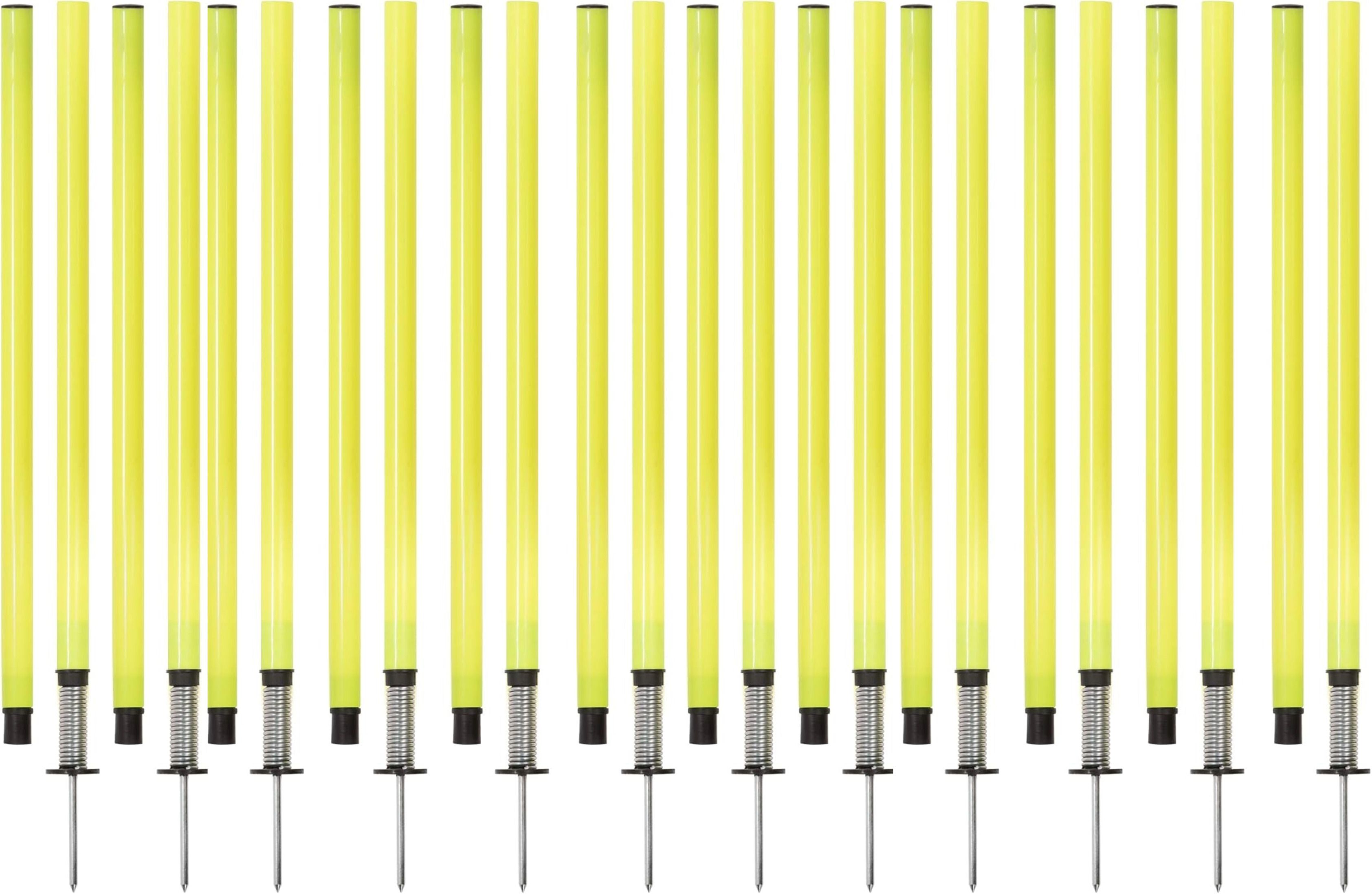 12Pc 5ft Slalom Training Agility Poles Detachable Soccer, Training Two Piece Agility Pole-image-44
