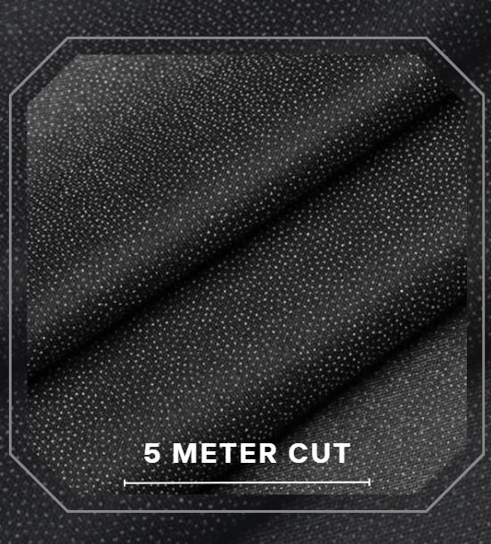 ams Premium BLACK Lycra Fusing Stretchable garment interlining 60 inch wide 5 Meters 22 Count Aida Cloth-picture-44
