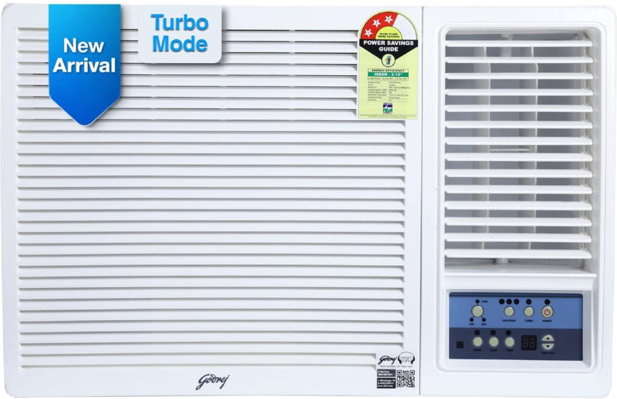 2024 Model 1.5 Ton 3 Star Window AC- White