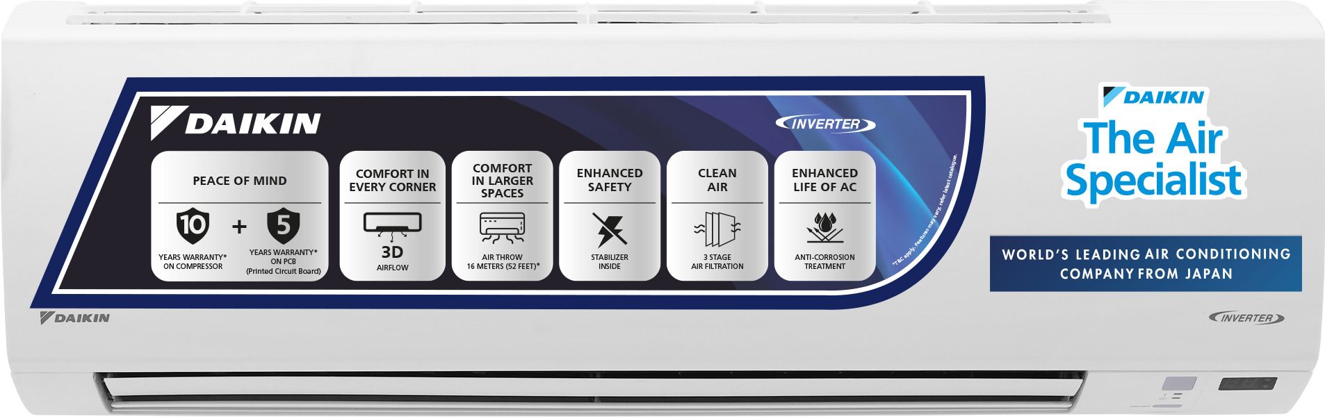 daikin 2023 Model 1.8 Ton 3 Star Split Inverter AC- White-picture-23