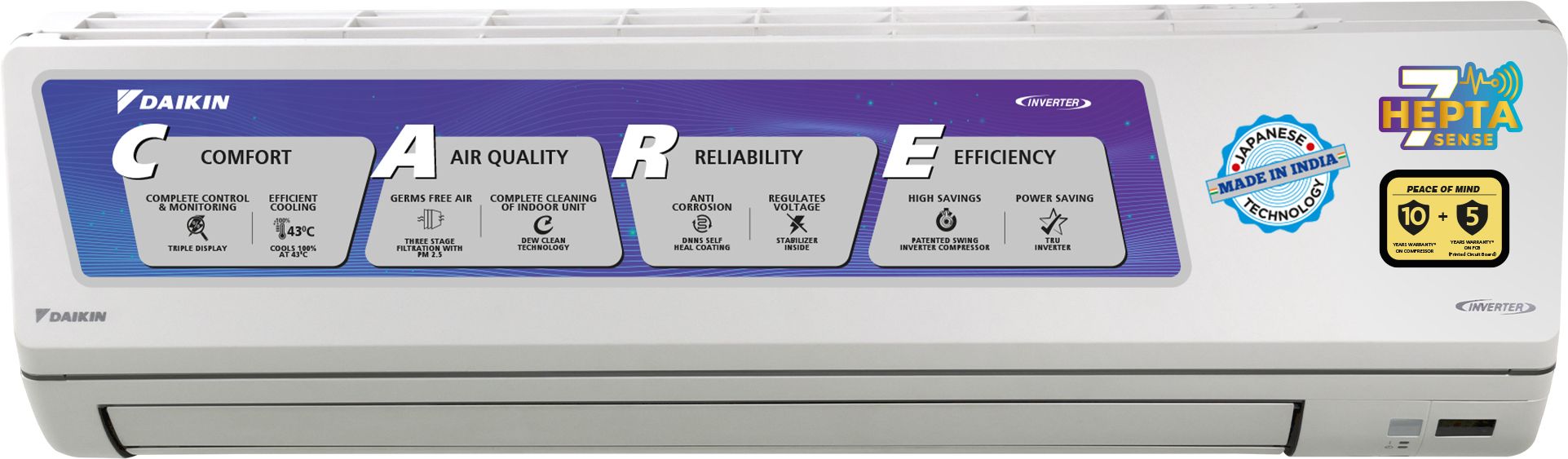 daikin 2024 Model 2.6 Ton 4 Star Split Inverter AC- White-picture-11