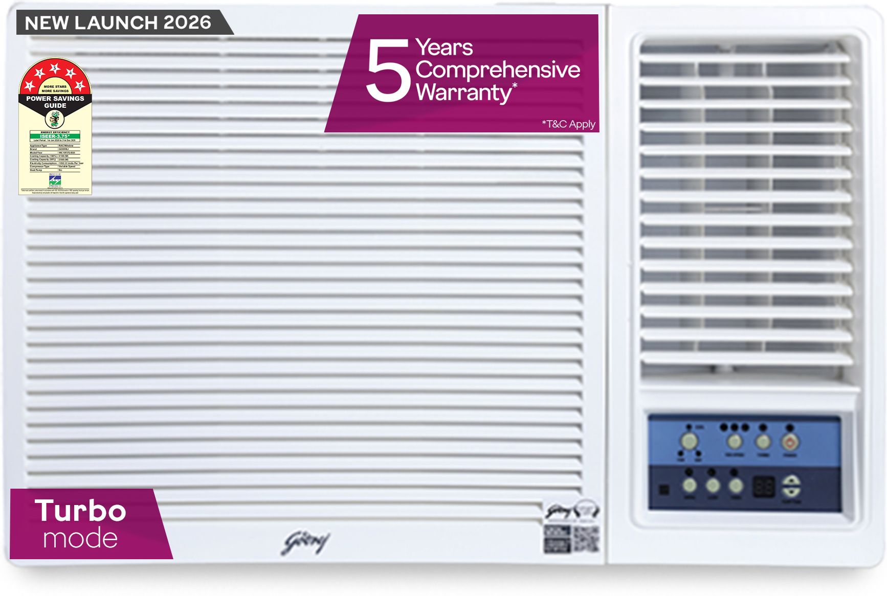 2026 Model 1.5 Ton 5 Star Window Inverter AC-image-10