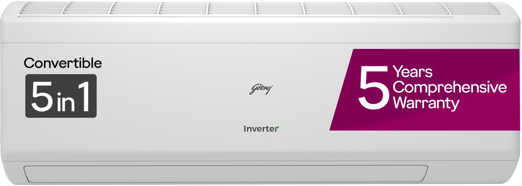 godrej 5-In-1 Convertible Cooling 2 Ton 3 Star Split Inverter With Heavy Duty Cooling at Extreme Temperature AC- White-picture-23