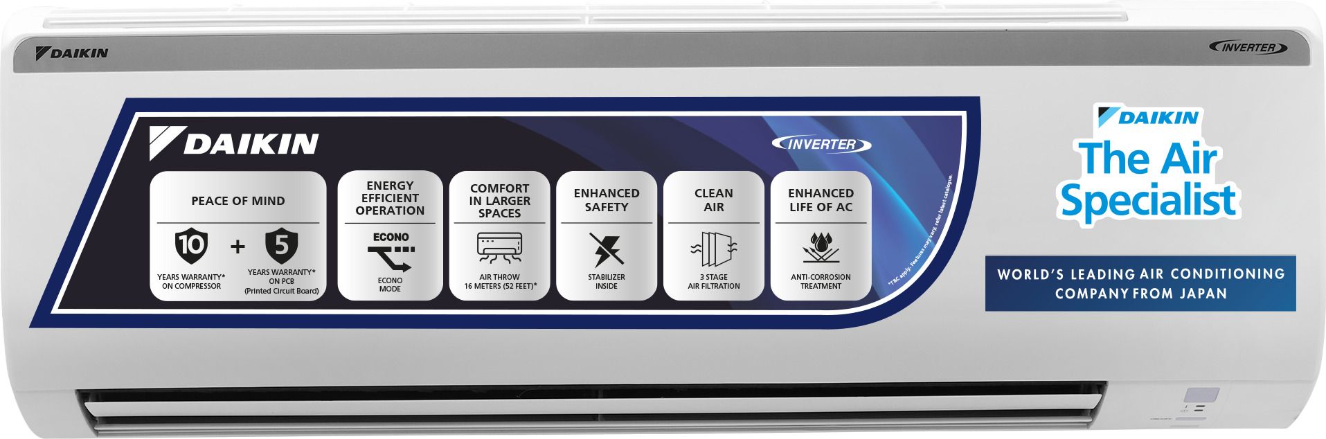 daikin 1.5 Ton 3 Star Split Inverter AC- White-picture-14