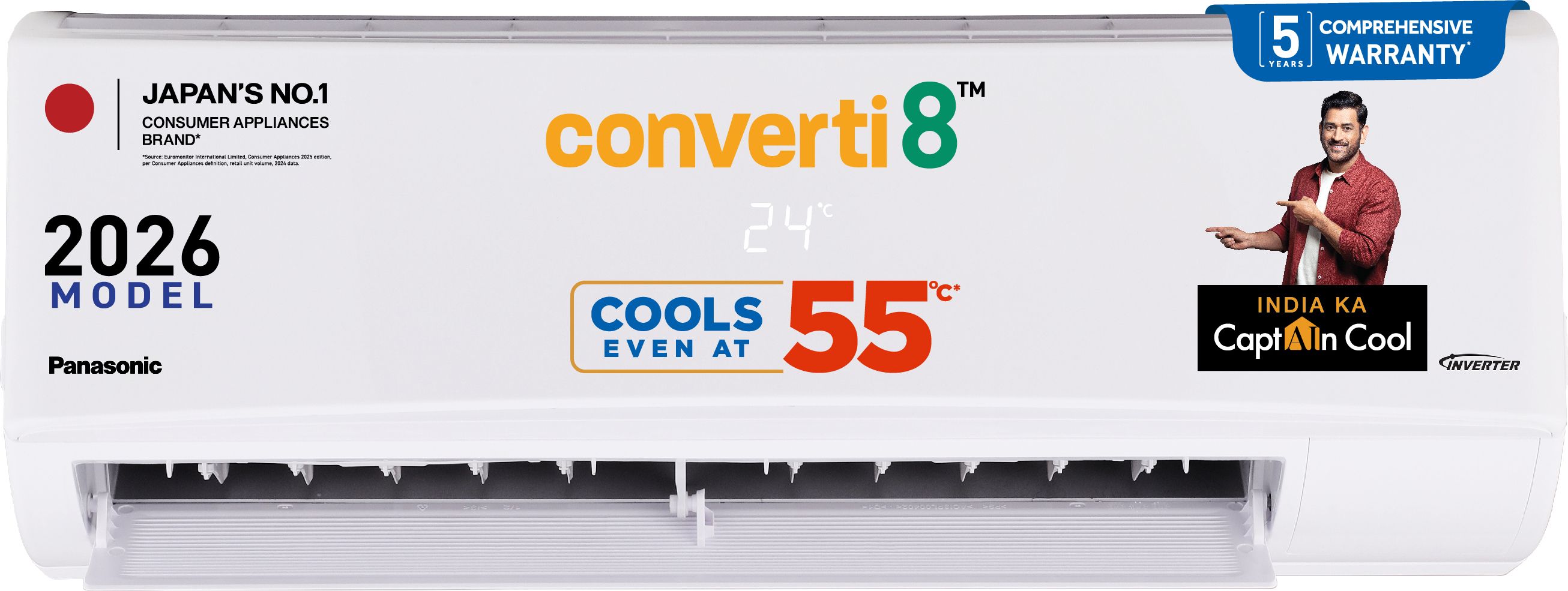 panasonic 2026 Model 1.5 Ton 3 Star Split Inverter Heating & Cooling both,7in1 Convertible AC-picture-38