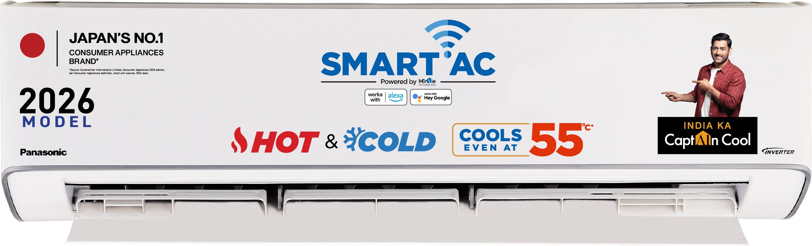 panasonic 2026 Model 1.5 Ton 3 Star Hot and Cold Split Inverter with Wi-fi Smart, Matter Enabled, AI, Crystal Clean, Higher Airflow, 4-Way Swing, -10 Deg. C ~ 55 Deg. C Operation, Copper Condenser, 8in1 Convertible, PM0.1 Filter AC-picture-16