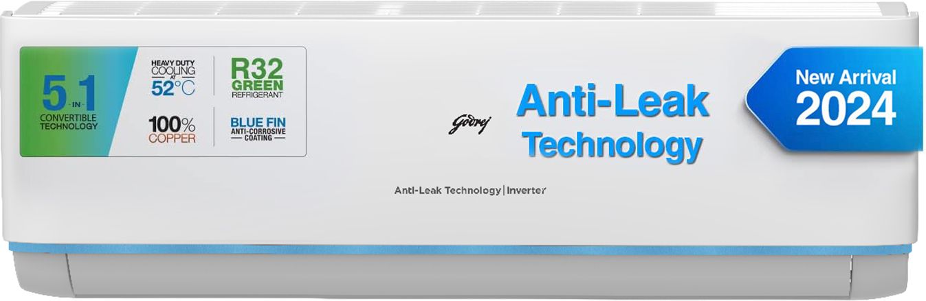 5-In-1 Convertible 2024 Model 1.5 Ton 3 Star Split Inverter Anti Leak And Heavy Duty Cooling at Extreme Temperature AC - White-image-36