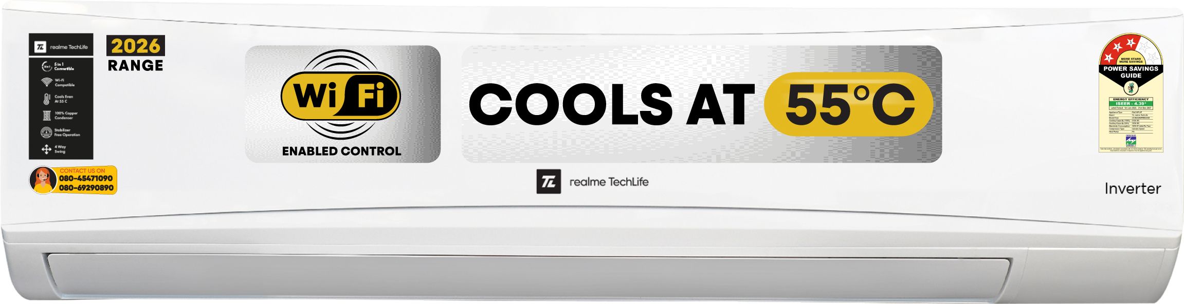 realme techlife 2026 Model 2 Ton 3 Star Split Inverter with Wi-fi 5-in-1 Convertible with Rapid Cool Technology Smart AC-picture-31