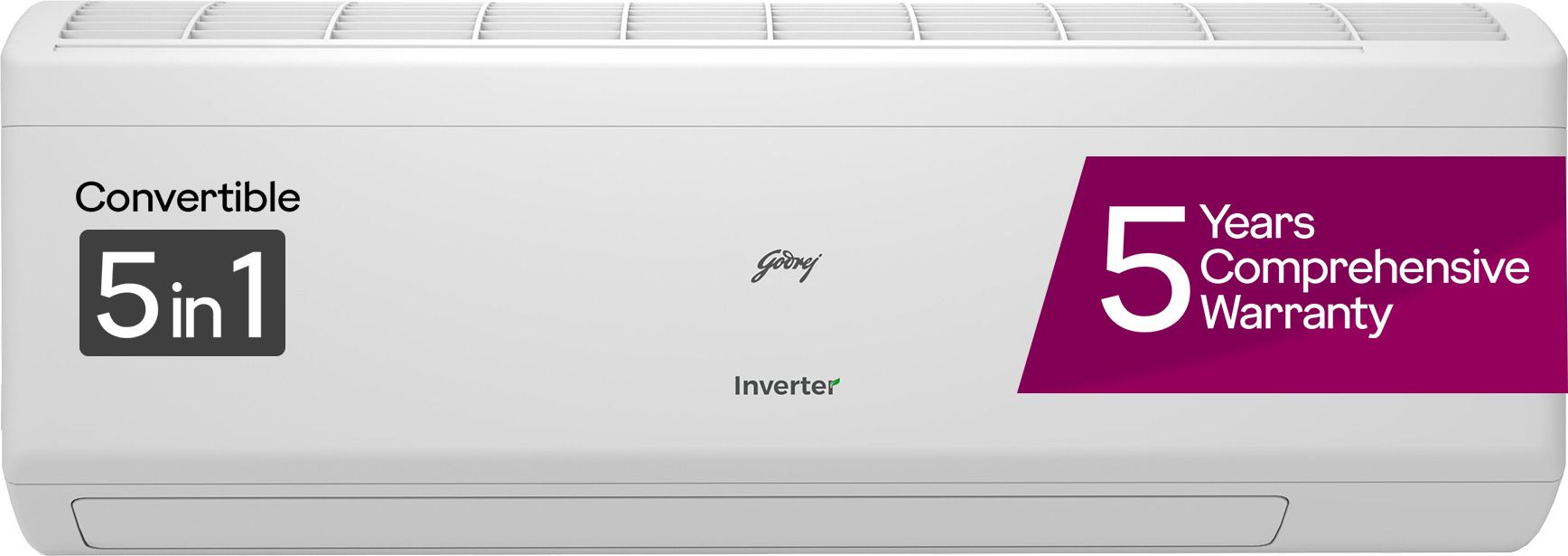godrej 5-in-1 Convertible Cooling 2023 Model 1.5 Ton 5 Star Split Inverter i-sense Technology with Blue Fin Anti Corrosive Coating AC- White-picture-27