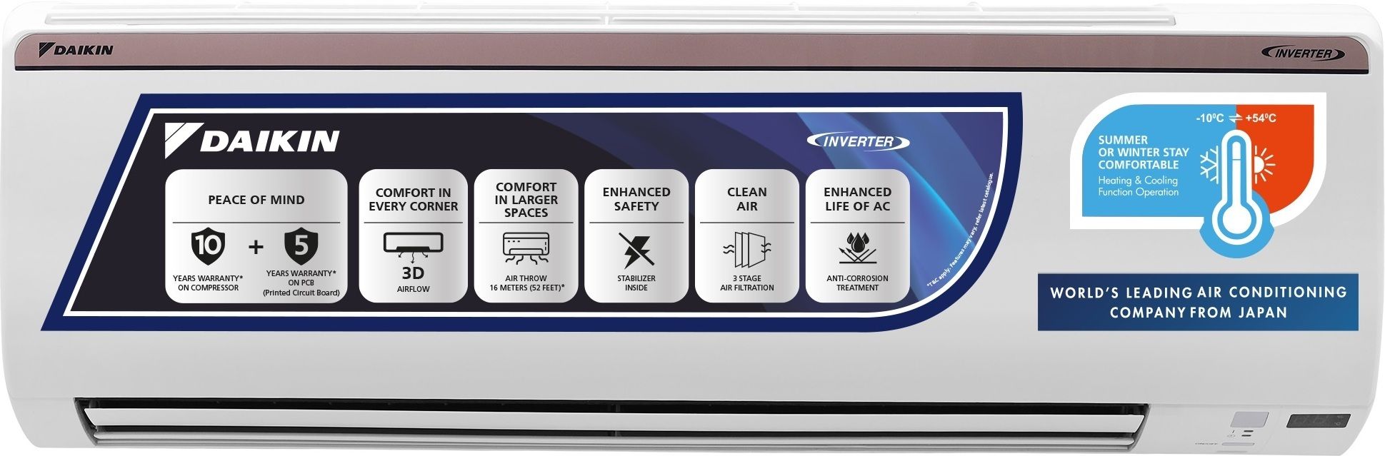 daikin 2024 Model 1.5 Ton 3 Star Hot and Cold Split Inverter AC- White-picture-12