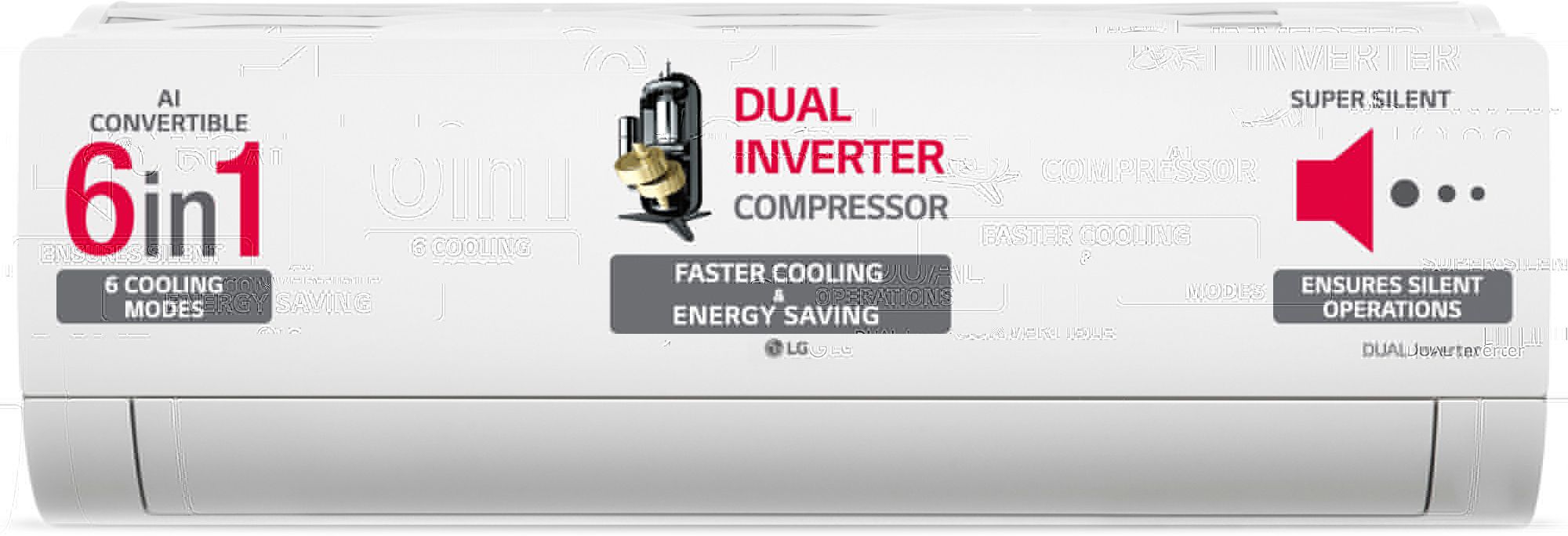 lg AI Convertible 6-in-1 Cooling 2024 Model 0.8 Ton 3 Star Split Dual Inverter HD Filter with Anti-Virus Protection with VIRAAT Mode & ADC Sensor AC - White-picture-20