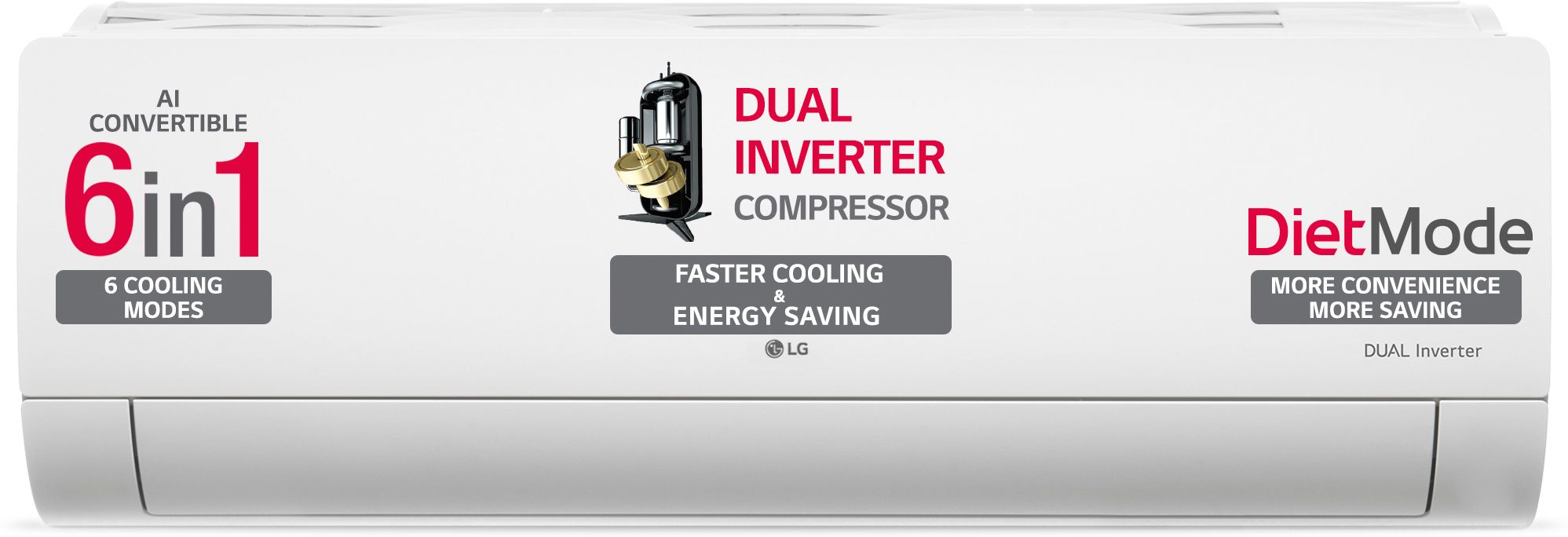 lg AI Convertible 6-in-1 Cooling 2024 Model 1.5 Ton 3 Star Split Dual Inverter HD Filter with Anti-Virus Protection,VIRAAT Mode, Diet Mode & ADC Sensor AC- White-picture-19