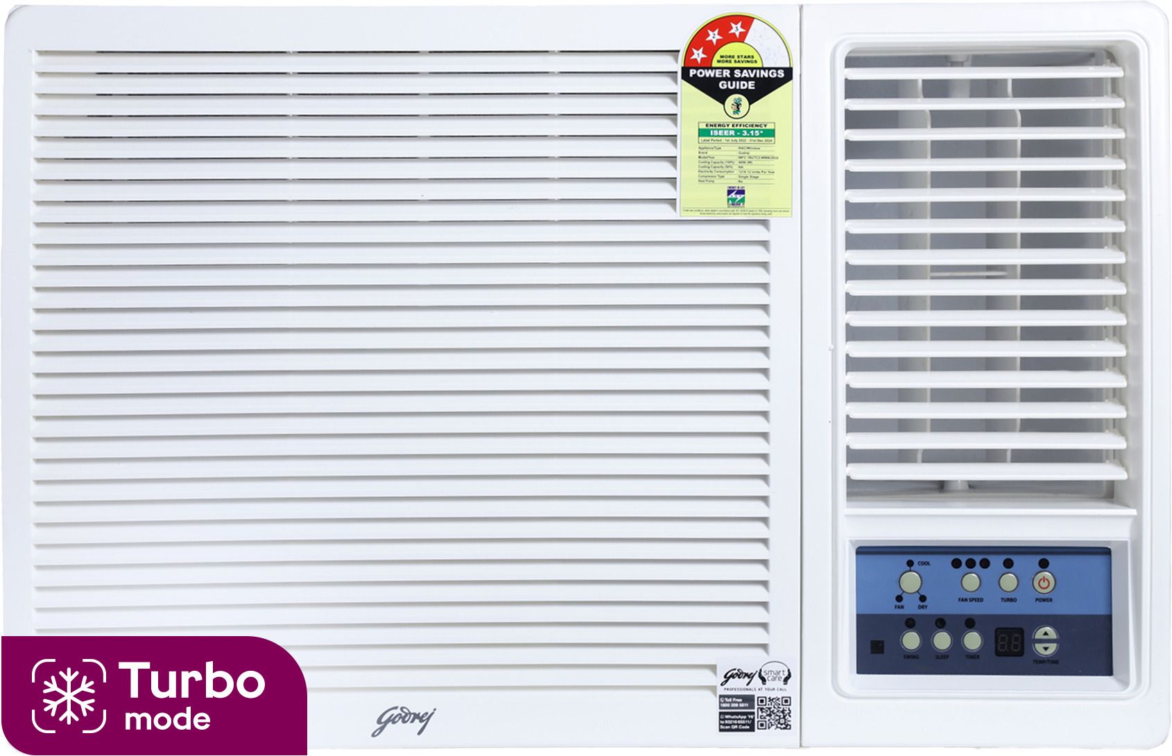 1.5 Ton 3 Star Window AC- White