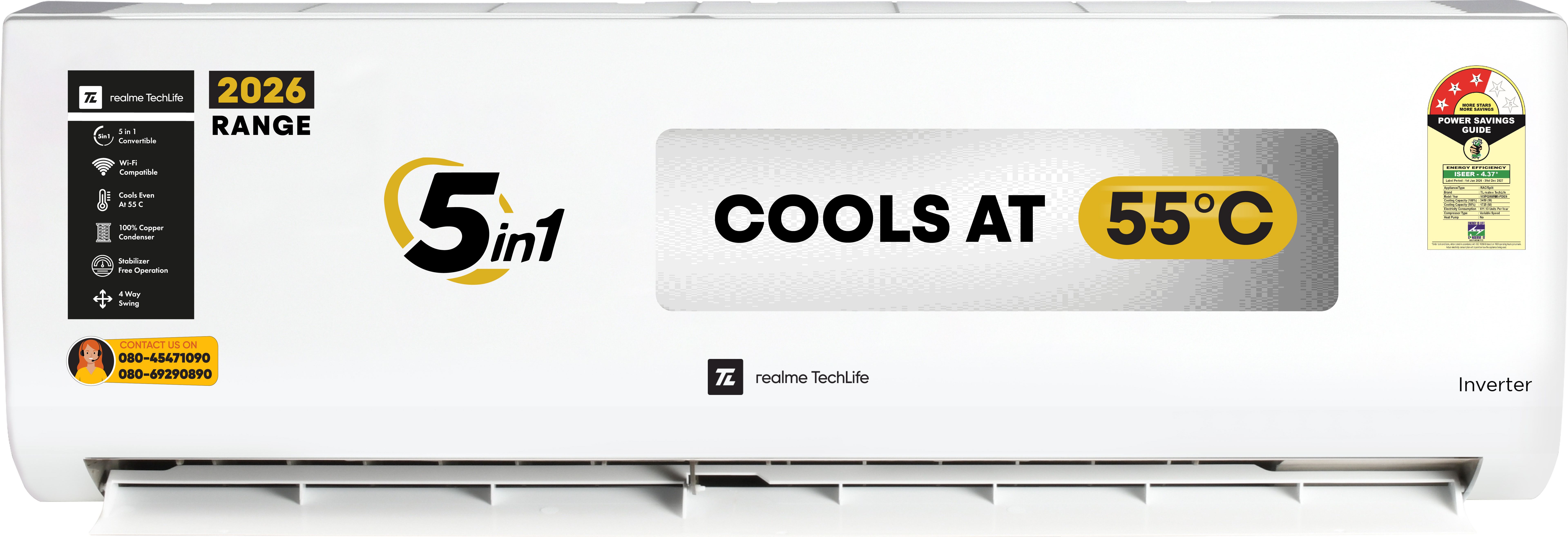 2026 Model 1 Ton 3 Star Split Inverter AC-image-27