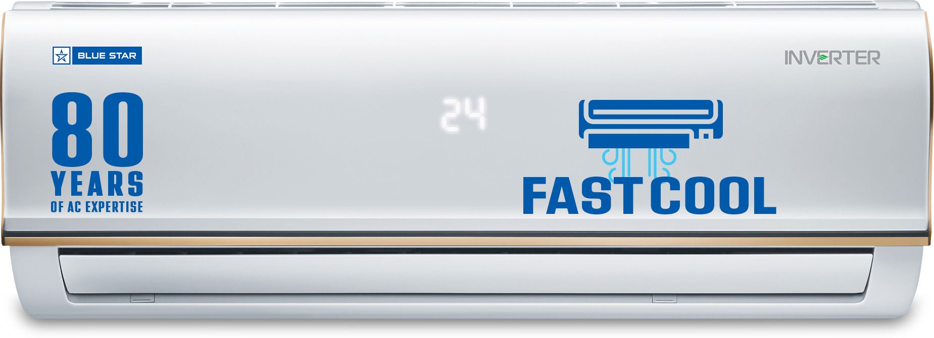 blue star 2023 Model 0.8 Ton 3 Star Split Inverter Multi Sensors, Self Clean Technology, Self Diagnosis, Stabalizer Free Operation, Dust Filter AC - White-picture-12
