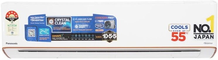 panasonic 2 Ton 5 Star Split Inverter AC - White, Gold, Grey-picture-32