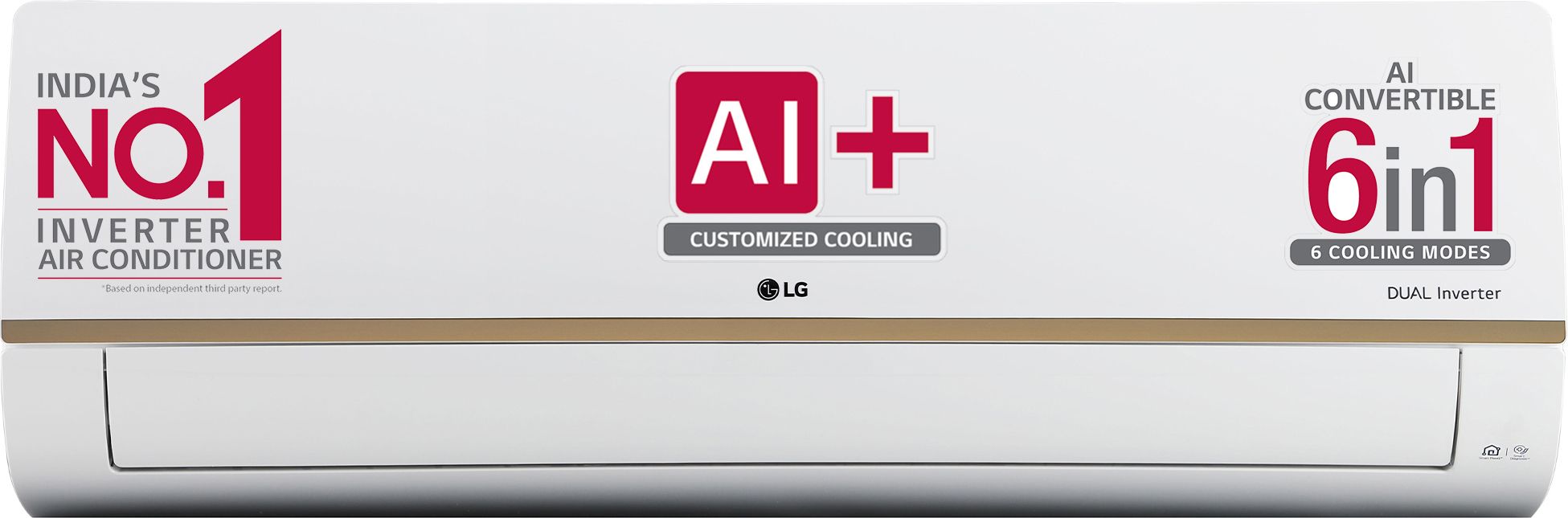 AI Convertible 6-in-1 Cooling 2023 Model 1 Ton 5 Star Split Inverter 4 Way Swing, HD Filter with Anti-Virus Protection AC with Wi-fi Connect - Gold Deco-image-21
