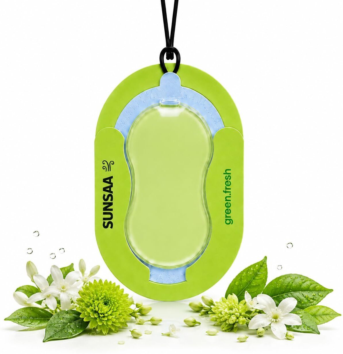 sunsaa Green Car Freshener Diffuser Car Hanging Perfume Green (Membrane) | Lasts Upto 30 Days-picture-32