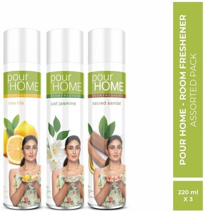 pour home hamilton Lime Life, Just Jasmine, Scared Sandal Spray Room Freshener Lime Life & Just Jasmine & Scared Sandal 220 Ml-picture-40