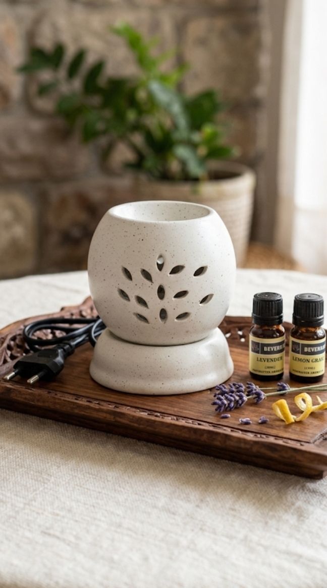 deveraux lemon grass, lavender Diffuser Set, Diffuser, Aroma Oil roundelectricdiffuser-picture-11