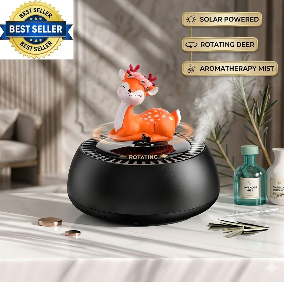 Car Air Freshner Diffuser Deer Toy1 Car Solar VMI412-image-38