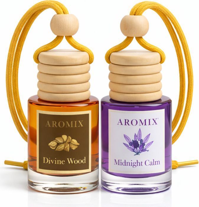 aromix Midnight Calm - Lavender, Divine Wood - Sandal Car Freshener Diffuser Forest Bloom Duo-picture-11