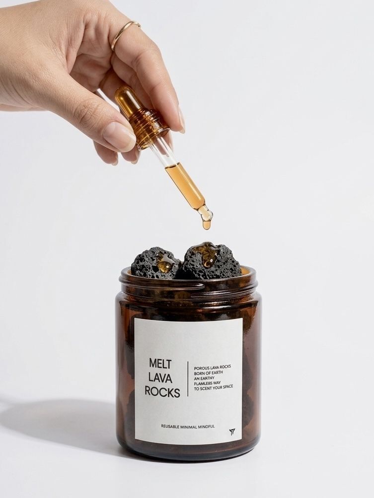 melt slow living Natural Diffuser Melt Lava Rocks | Natural Aroma Oil Diffuser-picture-16
