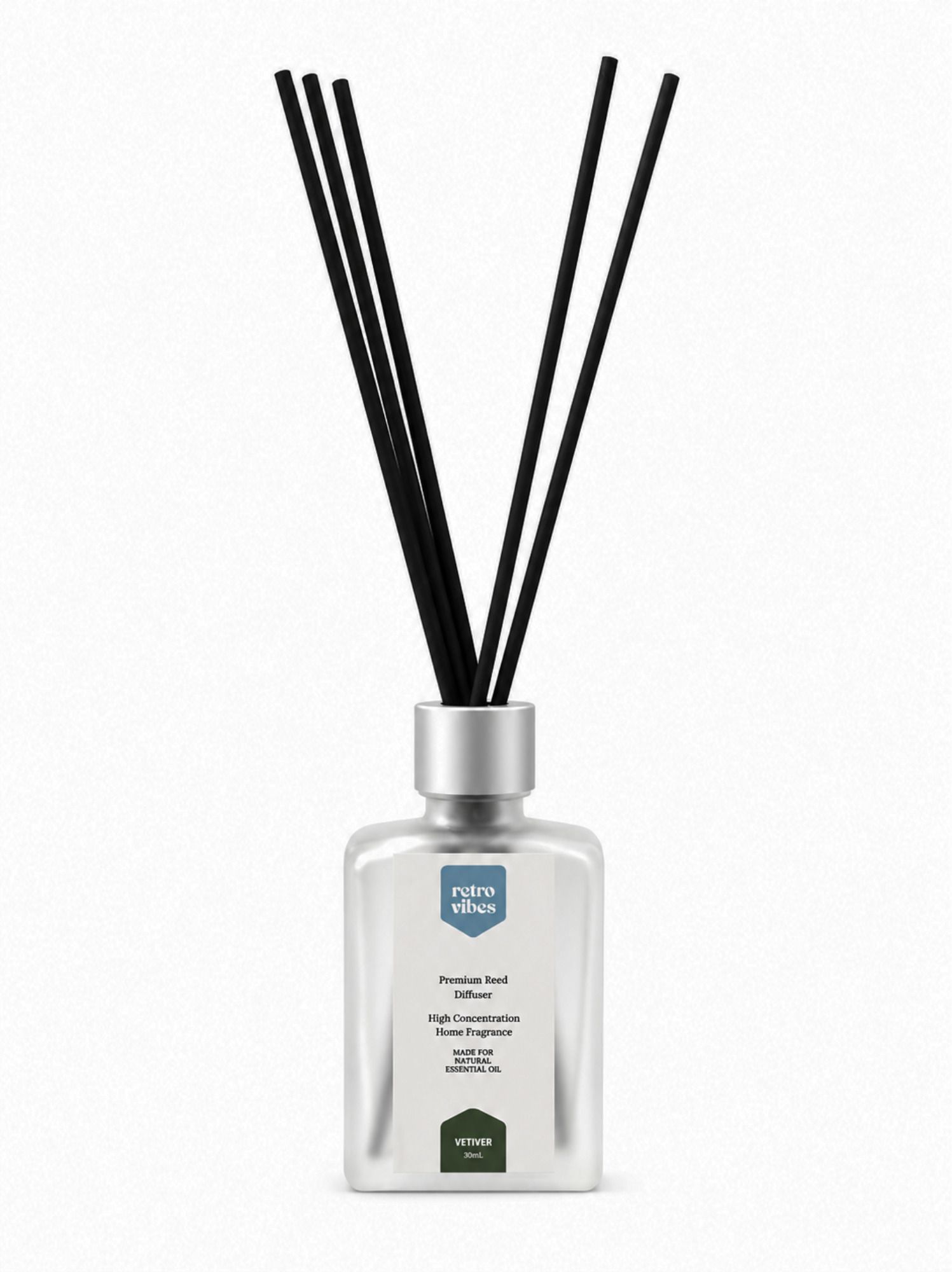 retro vibes Vitiver Diffuser Set Reed Diffuser 30Ml with 5 Reed - Vitiver-picture-10