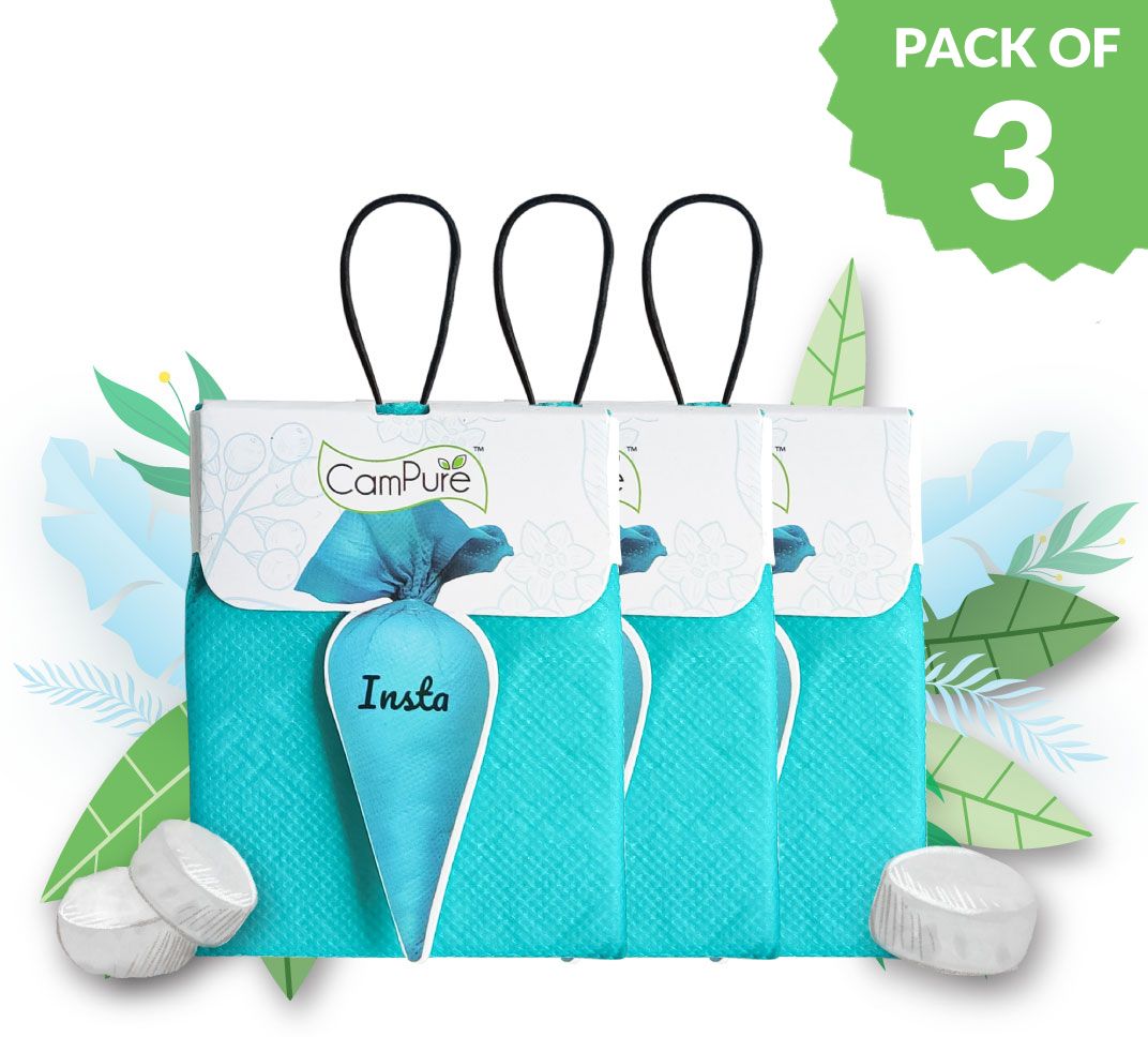 Camhor Insta Cone (Pack of 3) Room, Car and Air Freshener & Mosquito Repellent Potpourri