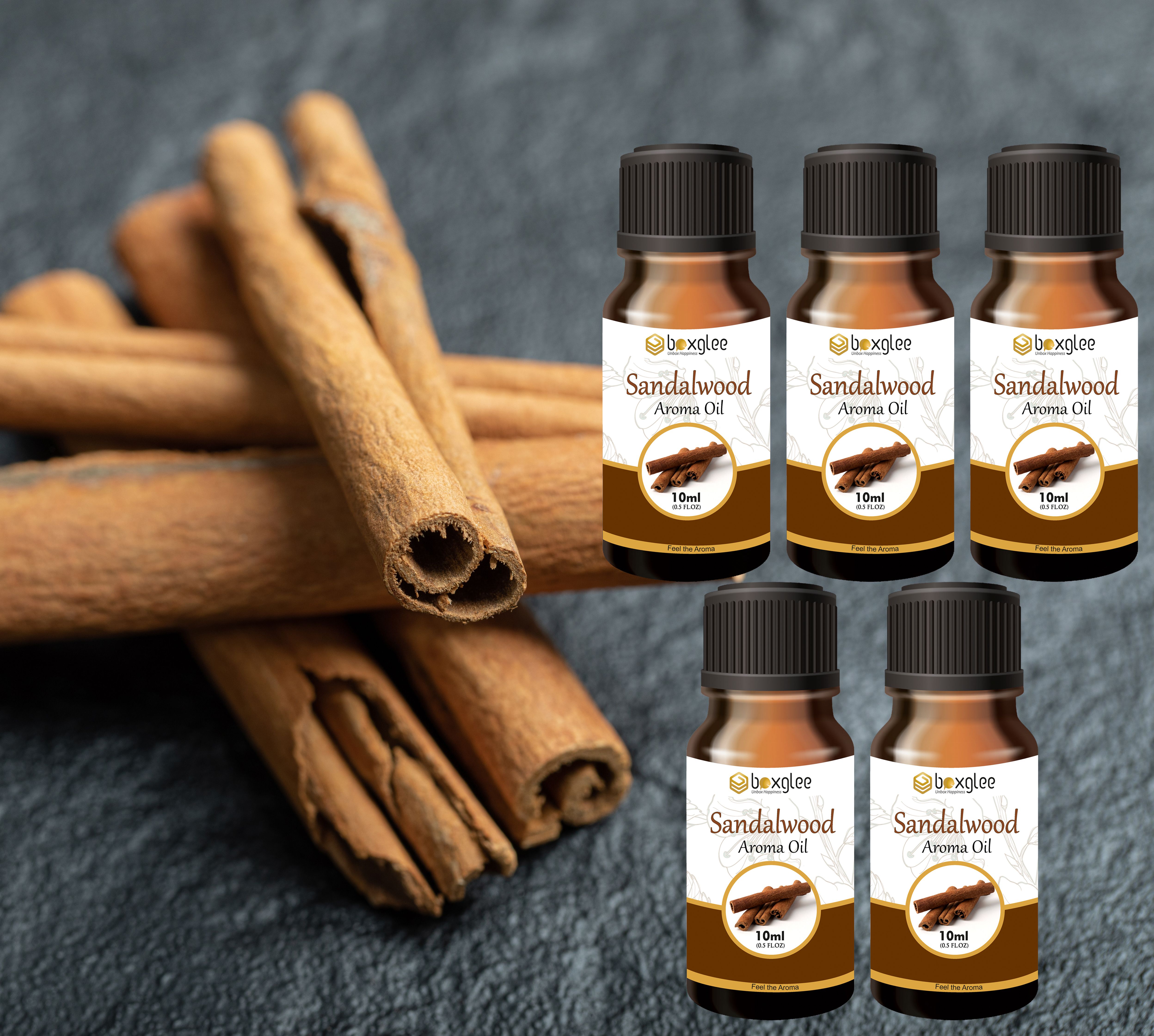 multi fragrance Aroma Oil Sandalwood Aroma Oil 10ml Pack of 5 for Diffuser & Home Fragrance A44-image-49