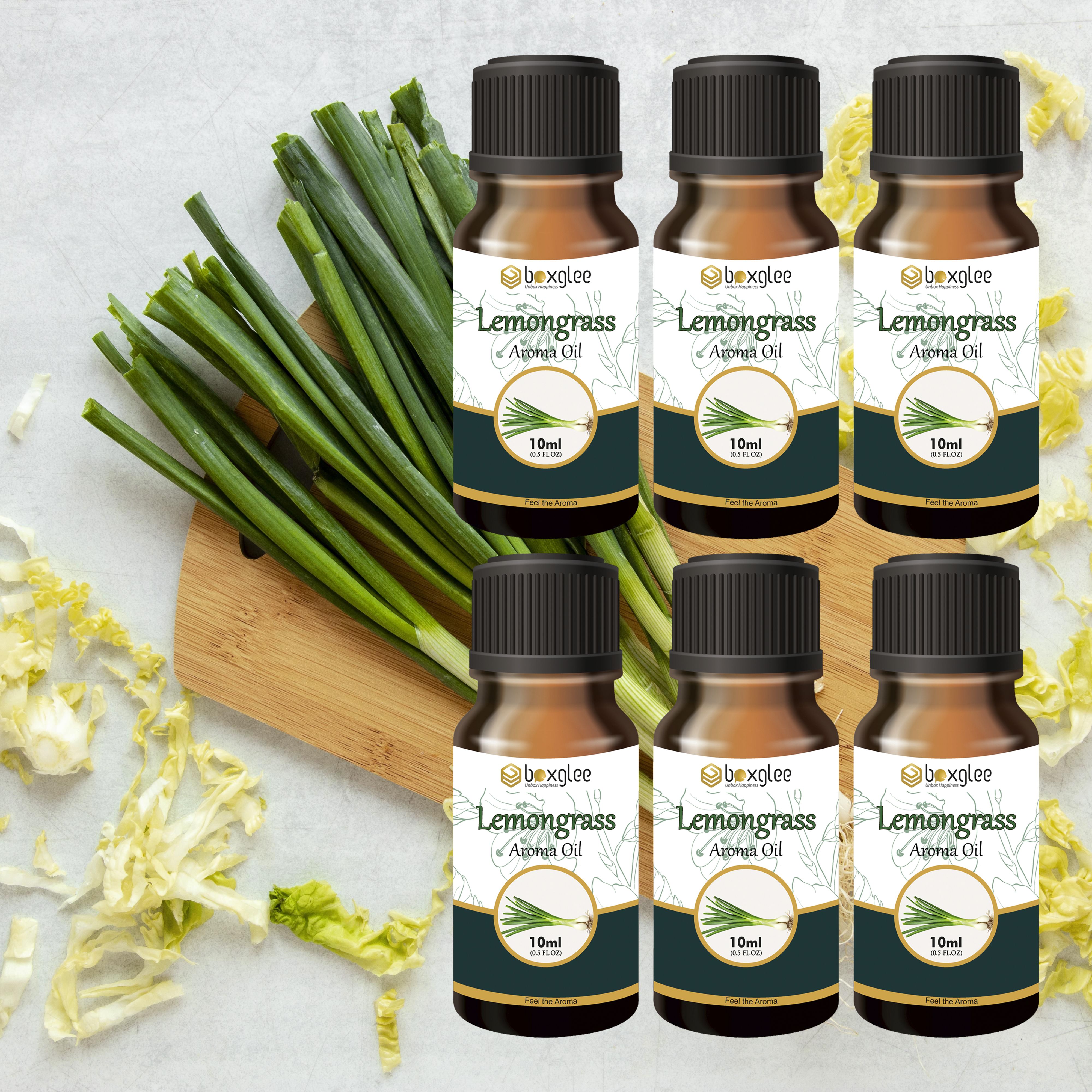 multi fragrance Aroma Oil Lemongrass Aroma Oil 10ml Pack of 6 for Diffuser & Home Fragrance A93-image-37