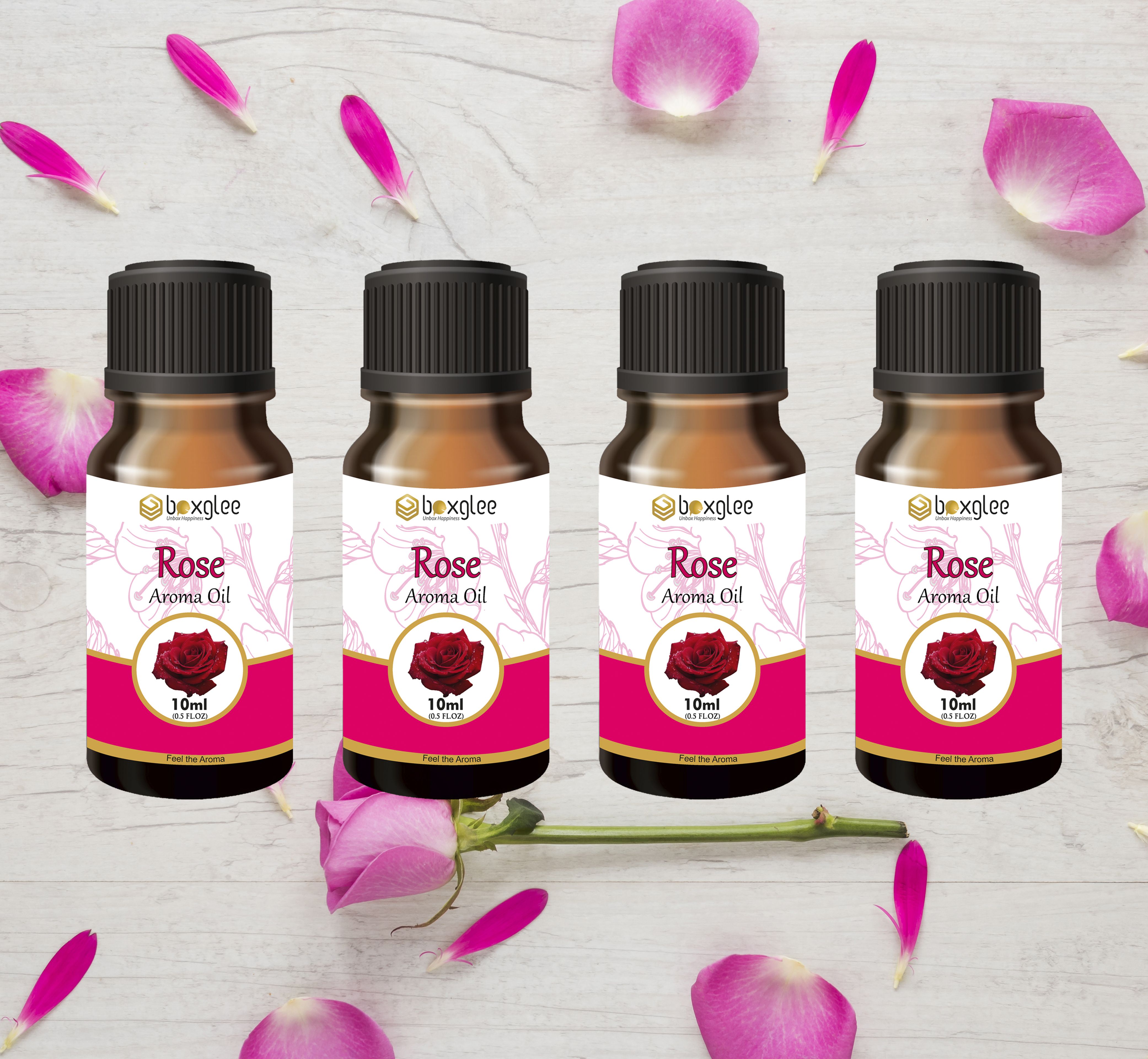 multi fragrance Aroma Oil Rose Aroma Oil 10ml Pack of 4 for Diffuser & Home Fragrance A63-image-21