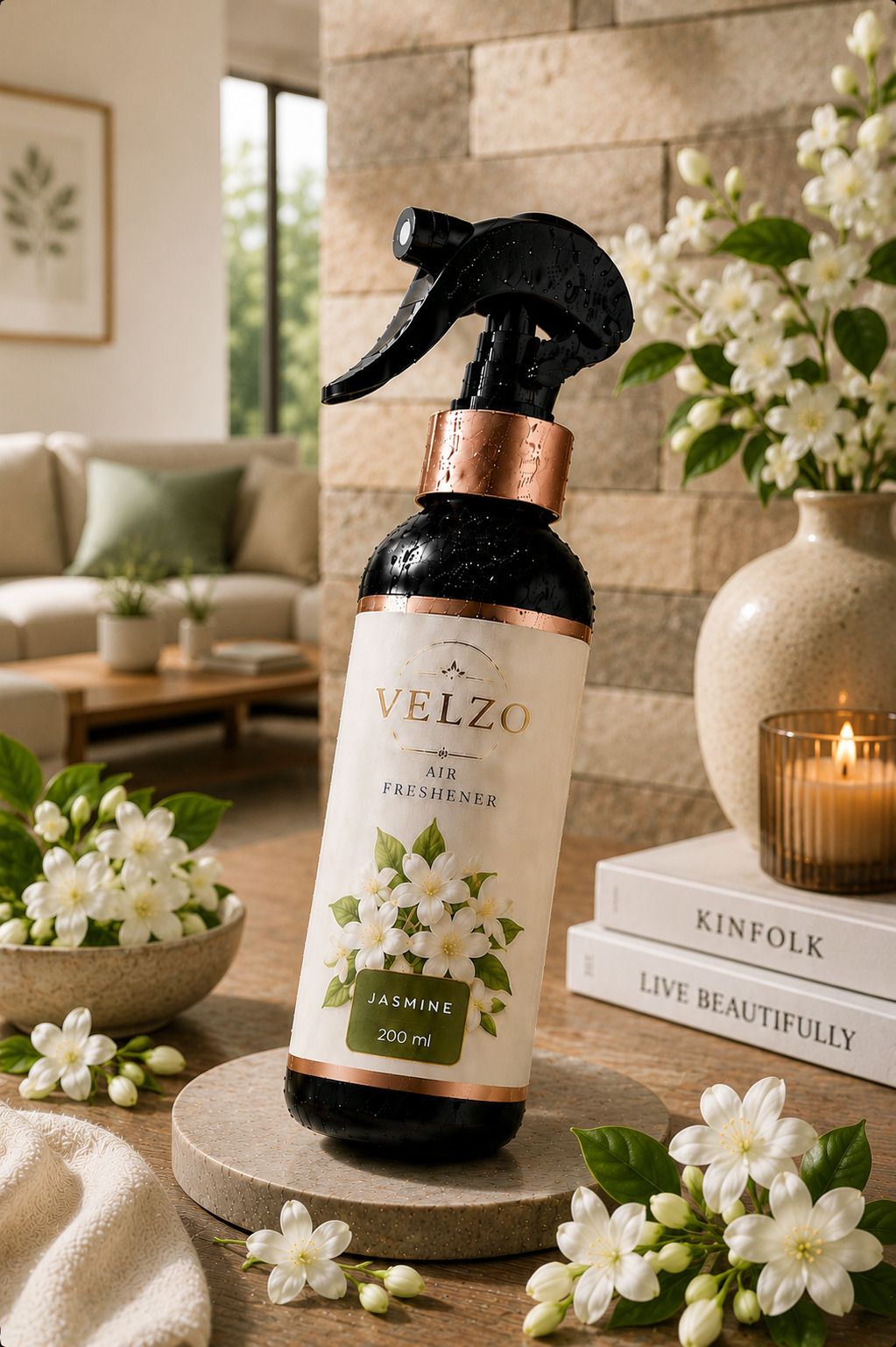 velzo Jasmin Spray jasmin air freshener,air freshener for home,car,bathroom,kitchen-picture-7