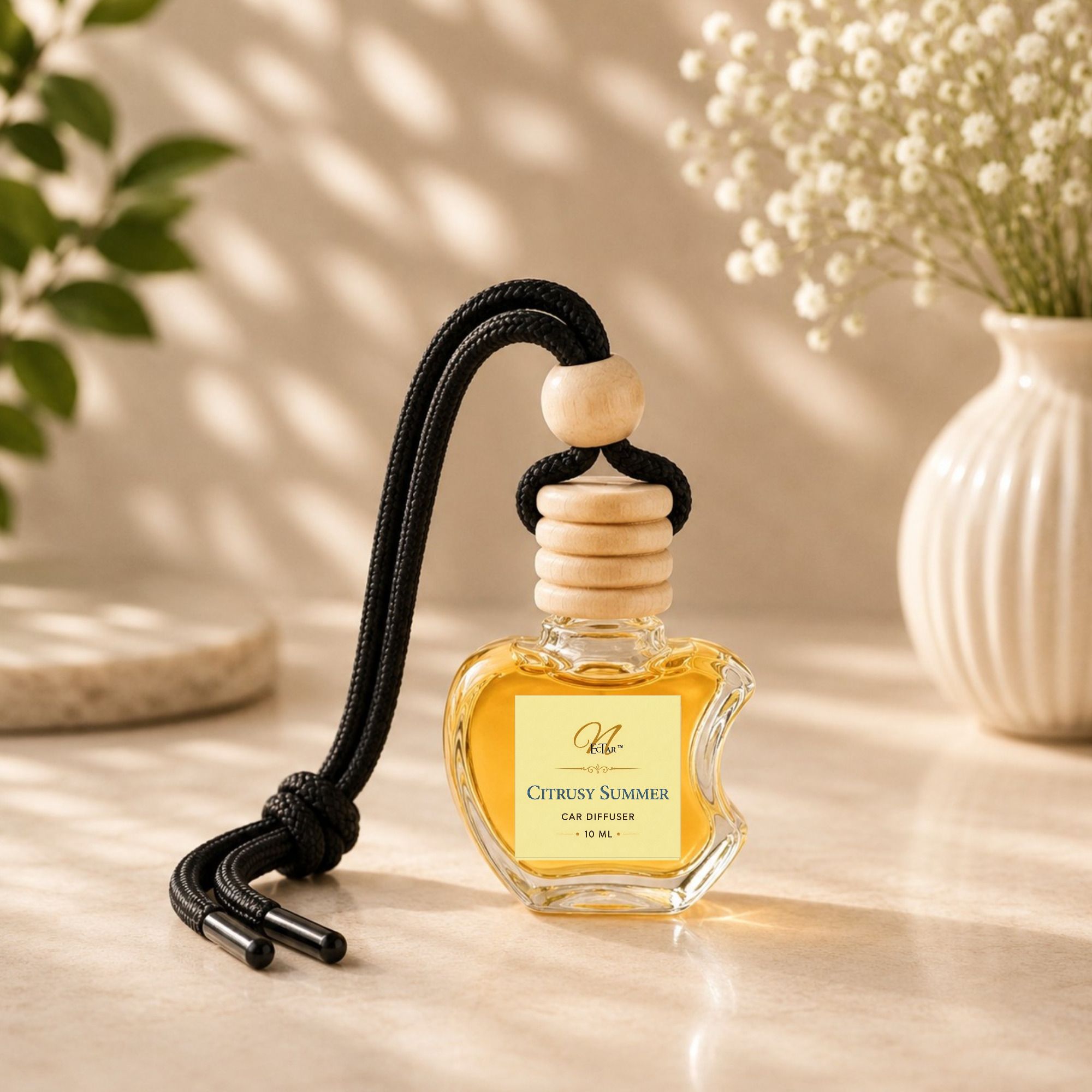 Citrusy Summer Car Freshener Diffuser | Car Air Freshener | Hanging Car Perfume | 3+ Months Long Lasting Fragrance-image-40